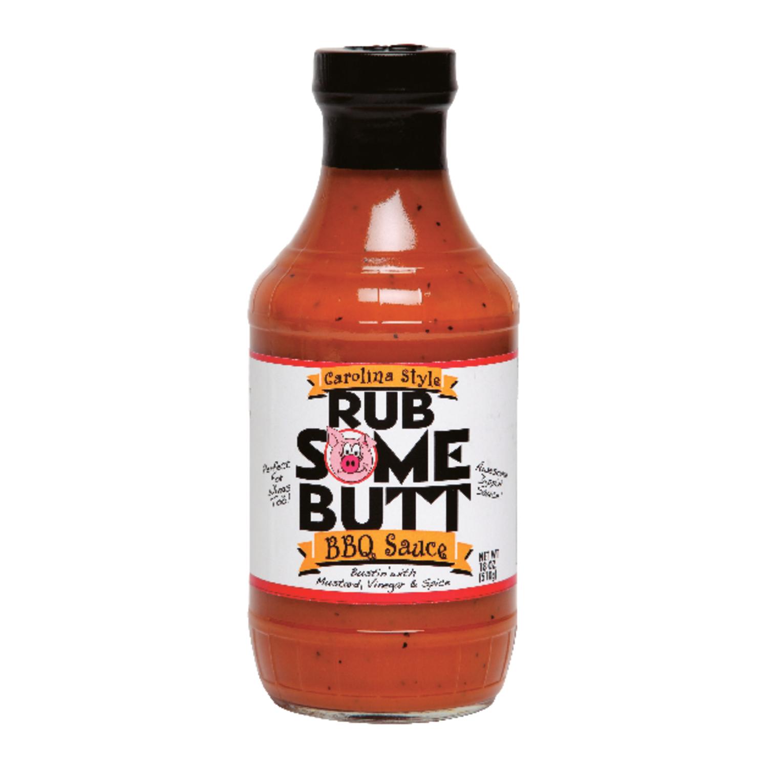 Rub Some Butt Mustard BBQ Sauce 18 oz