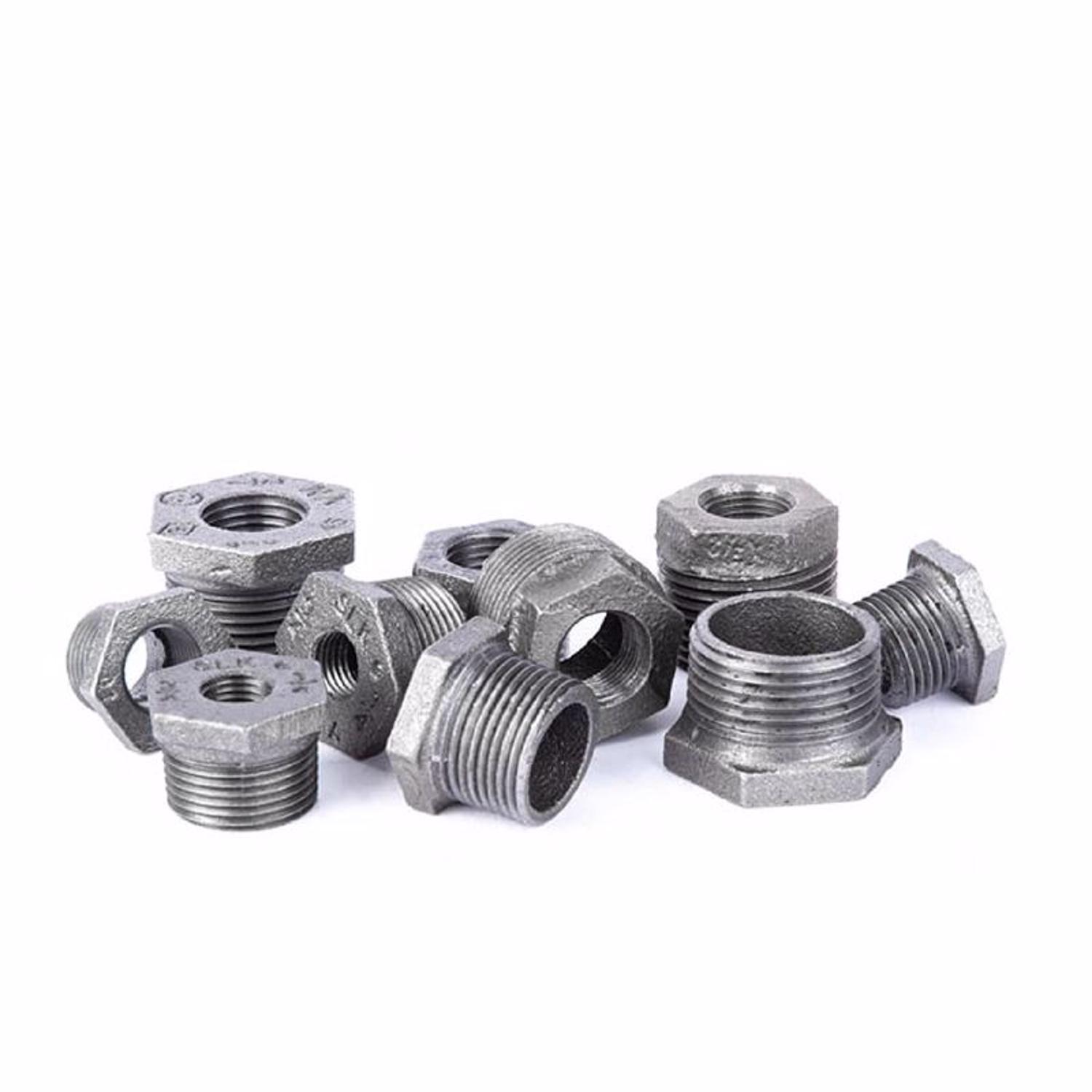 STZ Industries 1-1/2 in. MIP each X 1-1/4 in. D FIP Black Malleable Iron Hex Bushing