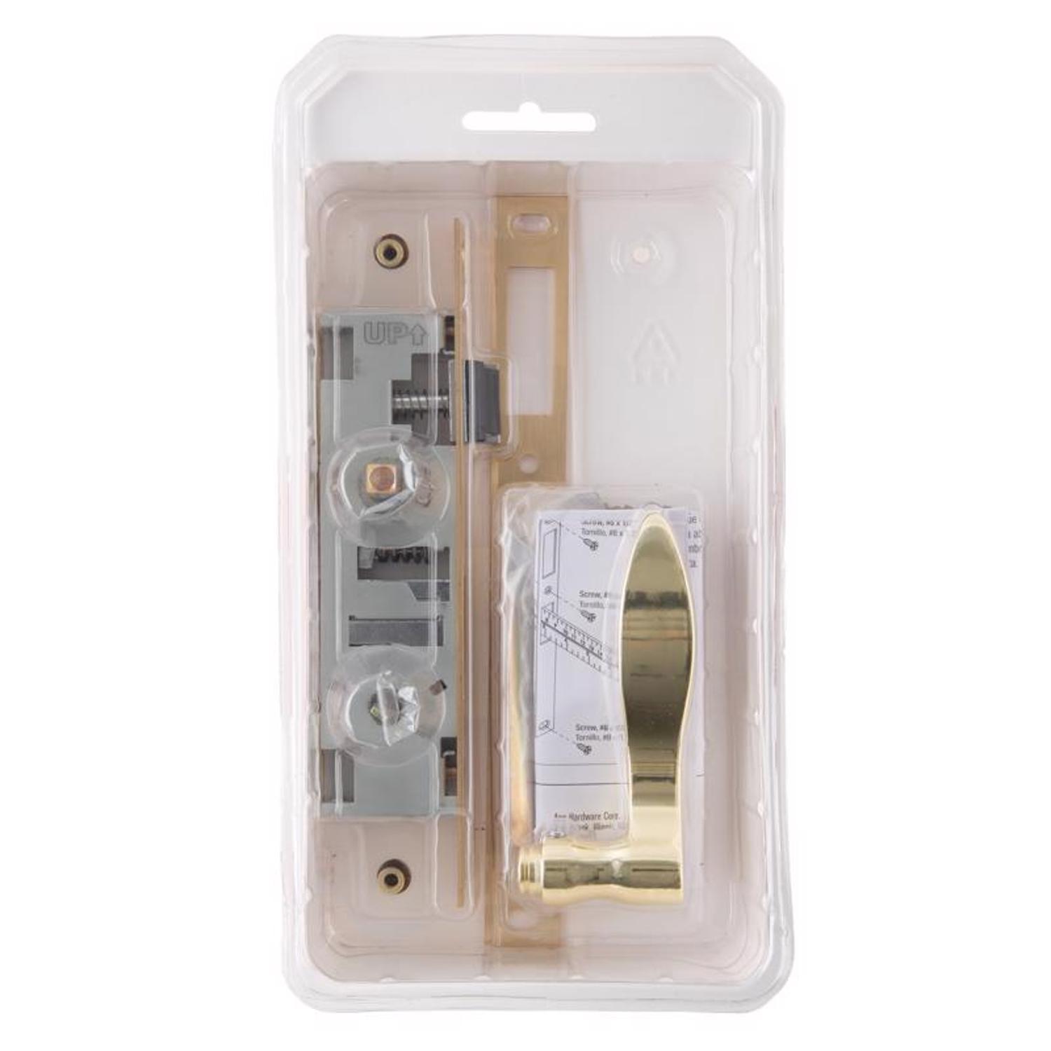 Ace Polished Brass Gold Metal Mortise Latch 1 pk