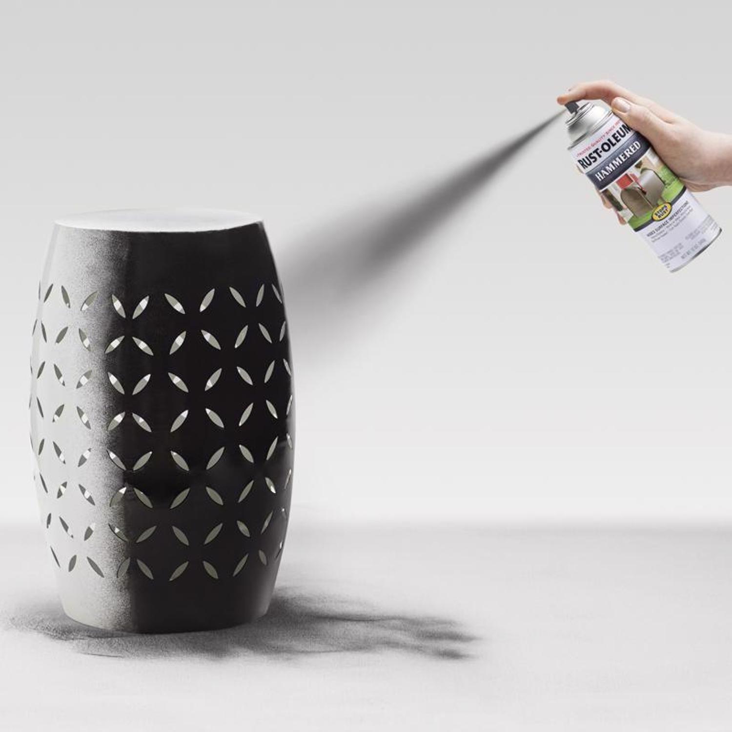 Rust-Oleum Stops Rust Hammered Black Spray Paint 12 oz