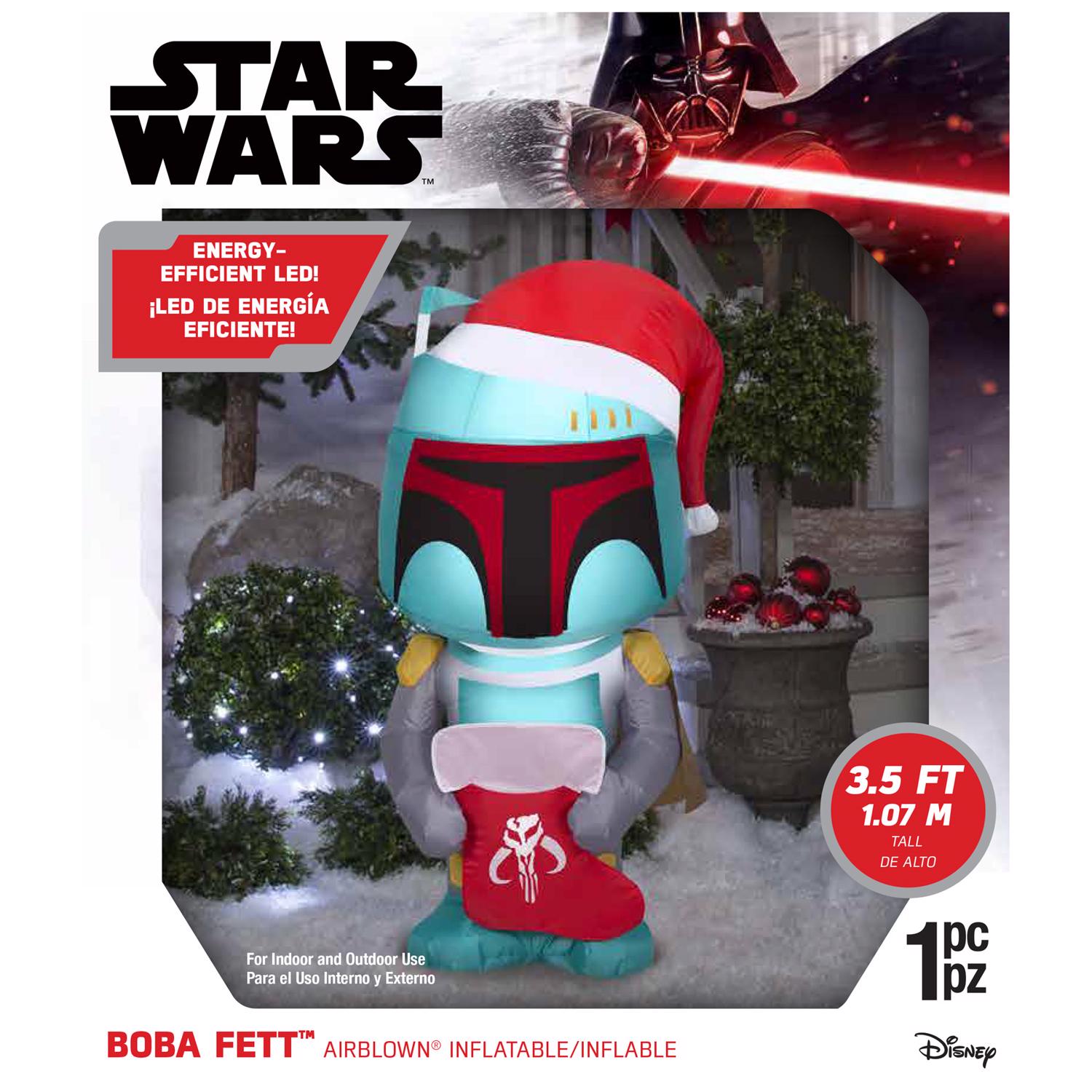 Gemmy Airblown LED Star Wars 3.5 ft. Boba Fett Inflatable