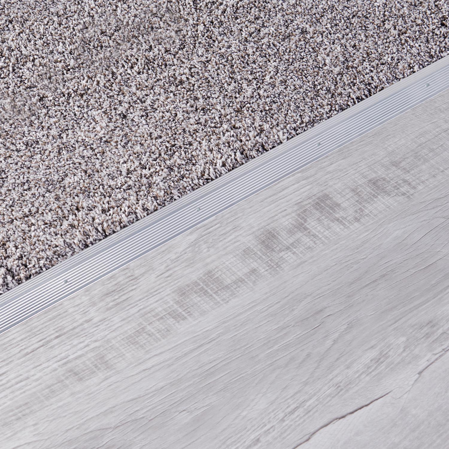 M-D Building Products 0.3 in. H X 1.38 in. W X 36 in. L Prefinished Silver Aluminum Carpet Trim