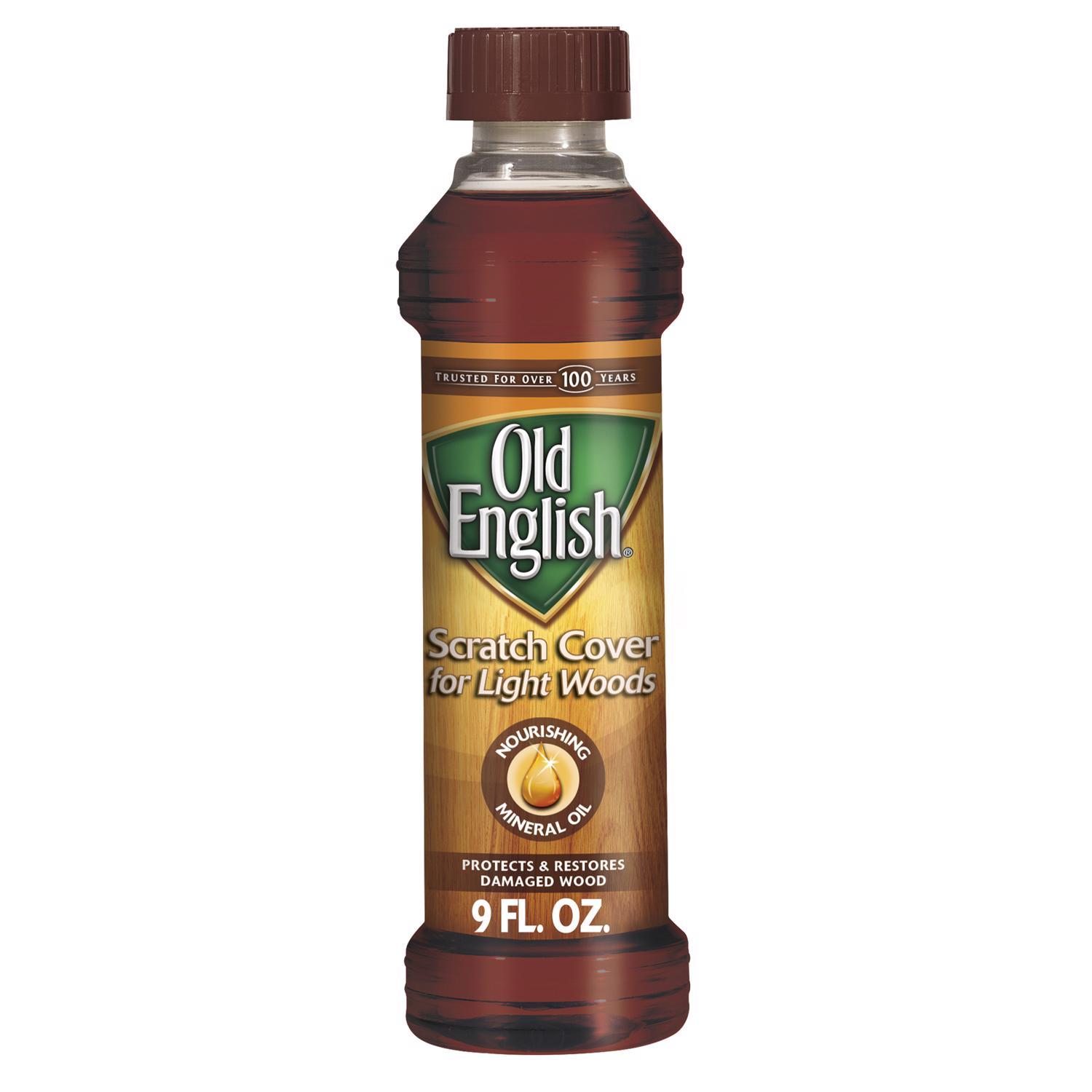 Old English No Scent Scratch Cover Polish Light Wood 8 oz Liquid