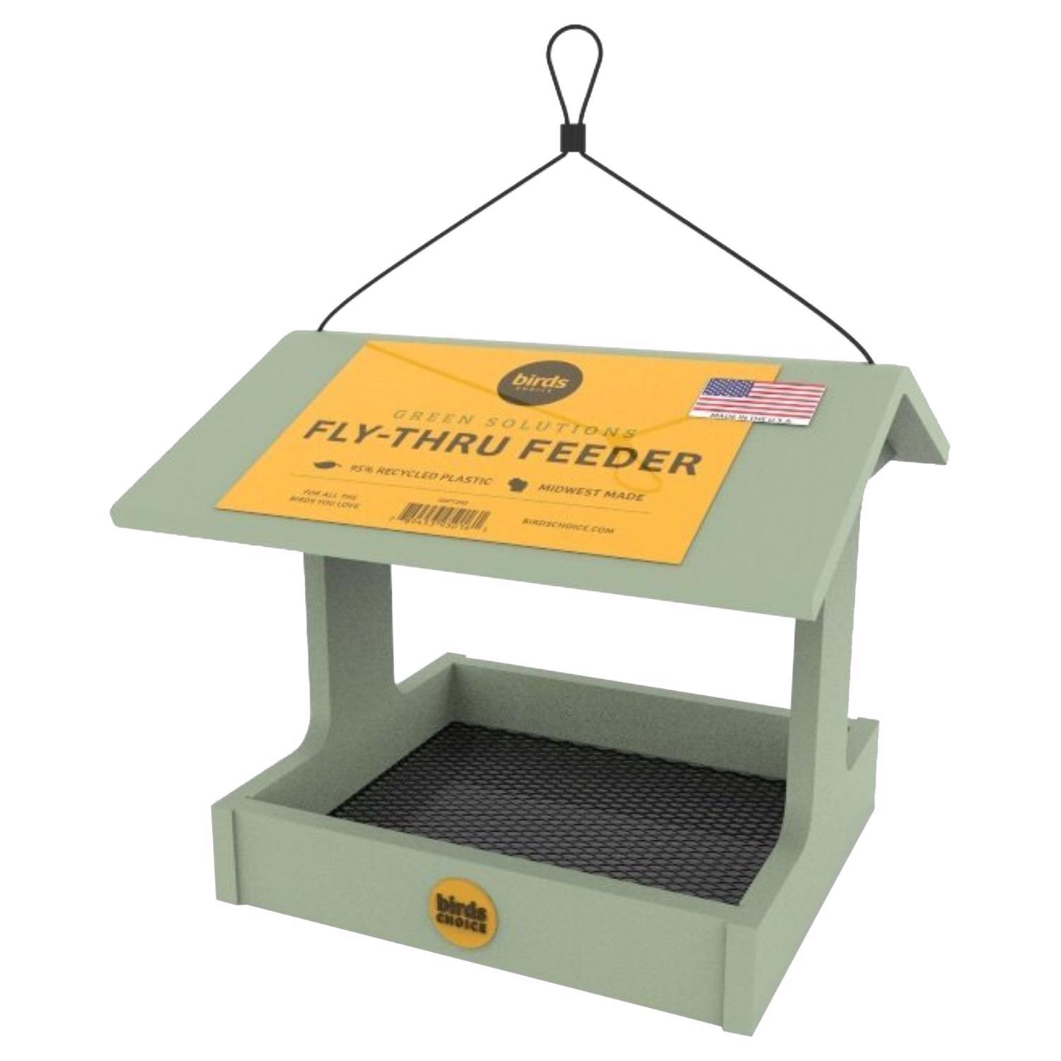 Birds Choice Plastic Fly-Thru Bird Feeder