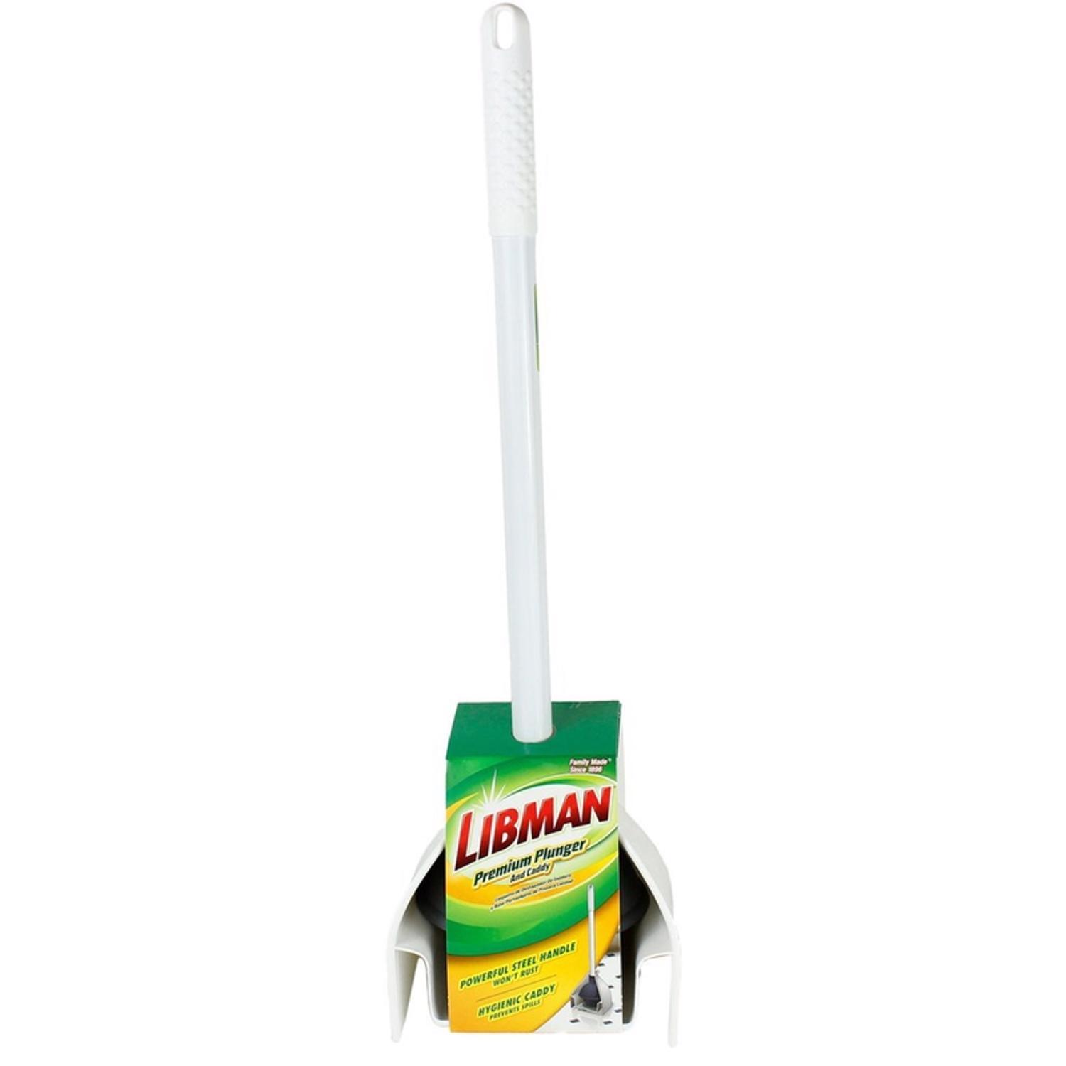 Libman Premium Toilet Plunger and Caddy 18 in. L X 5.25 in. D