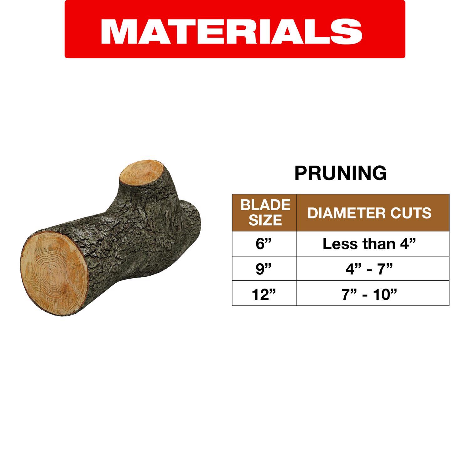 Diablo 9 in. Bi-Metal Pruning & Clean Wood Reciprocating Saw Blade 5 TPI 1 pc