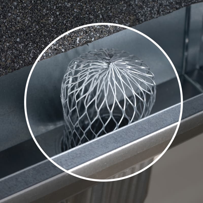 Amerimax 2.8 in. W X 3 in. L Gray Aluminum Gutter Strainer 1 pk