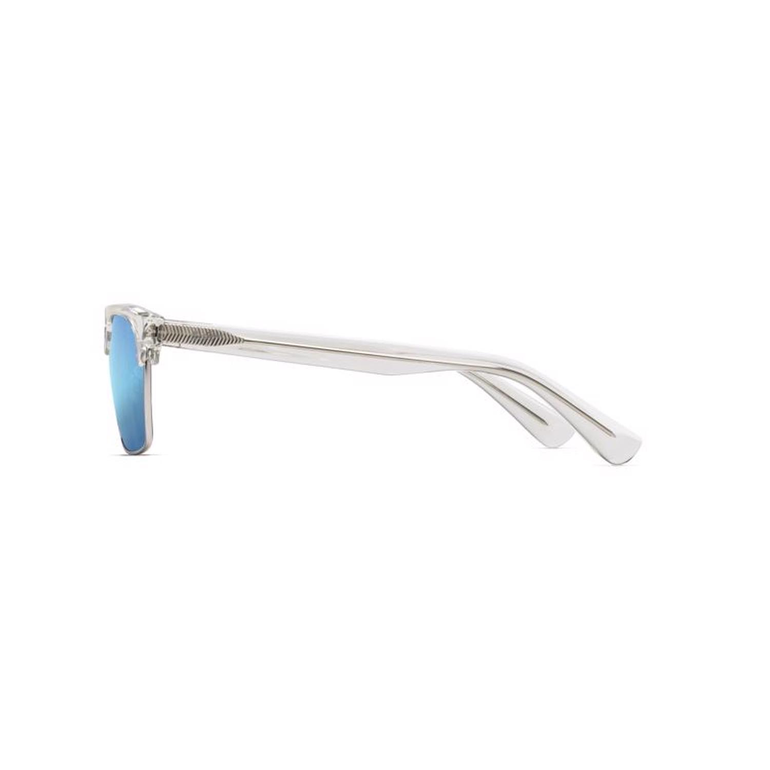 Maui Jim Kawika Sunglasses Unisex Crystal Frame Blue Hawaii Lens Polarized