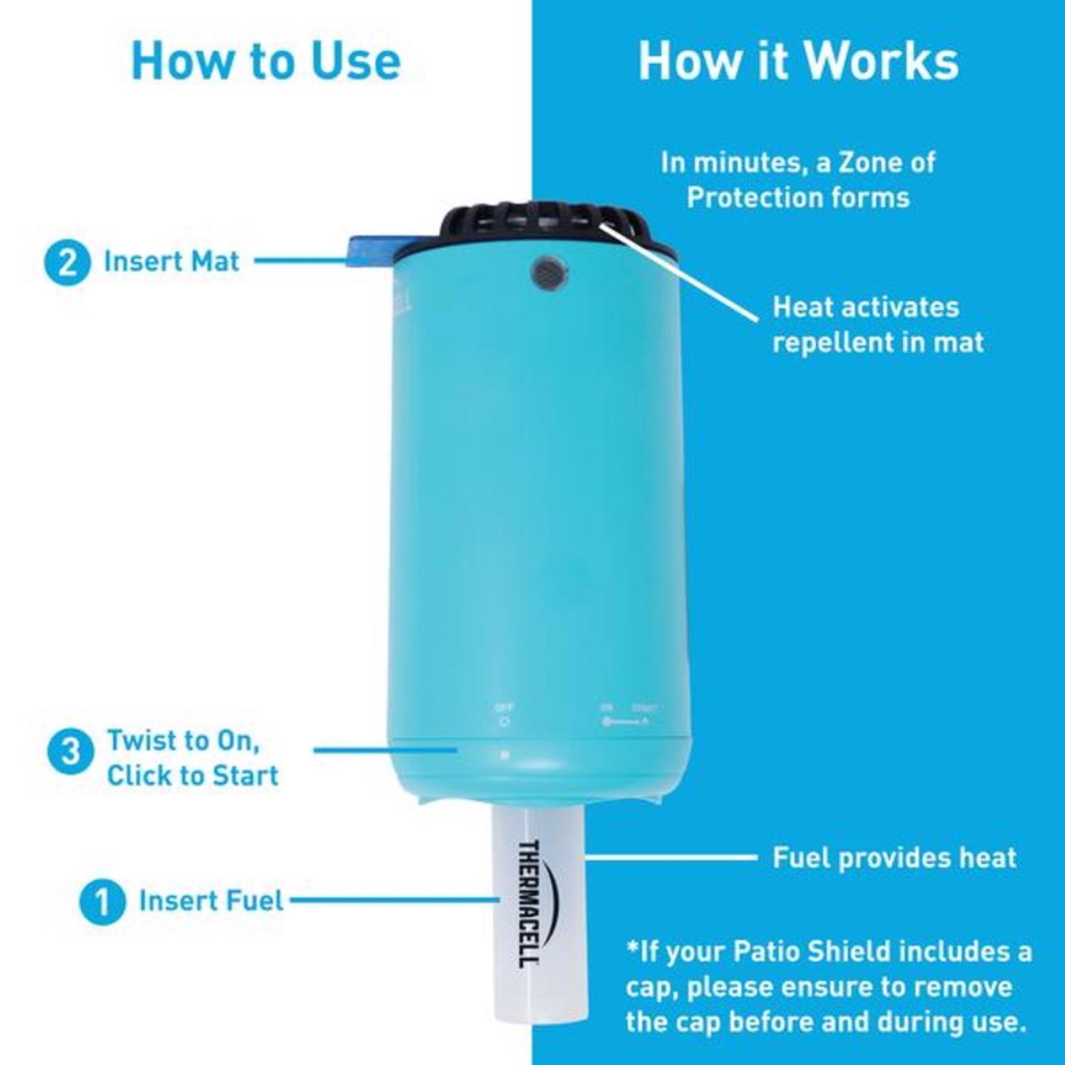 Thermacell Patio Shield Insect Repellent Device For Mosquitoes 1 pk