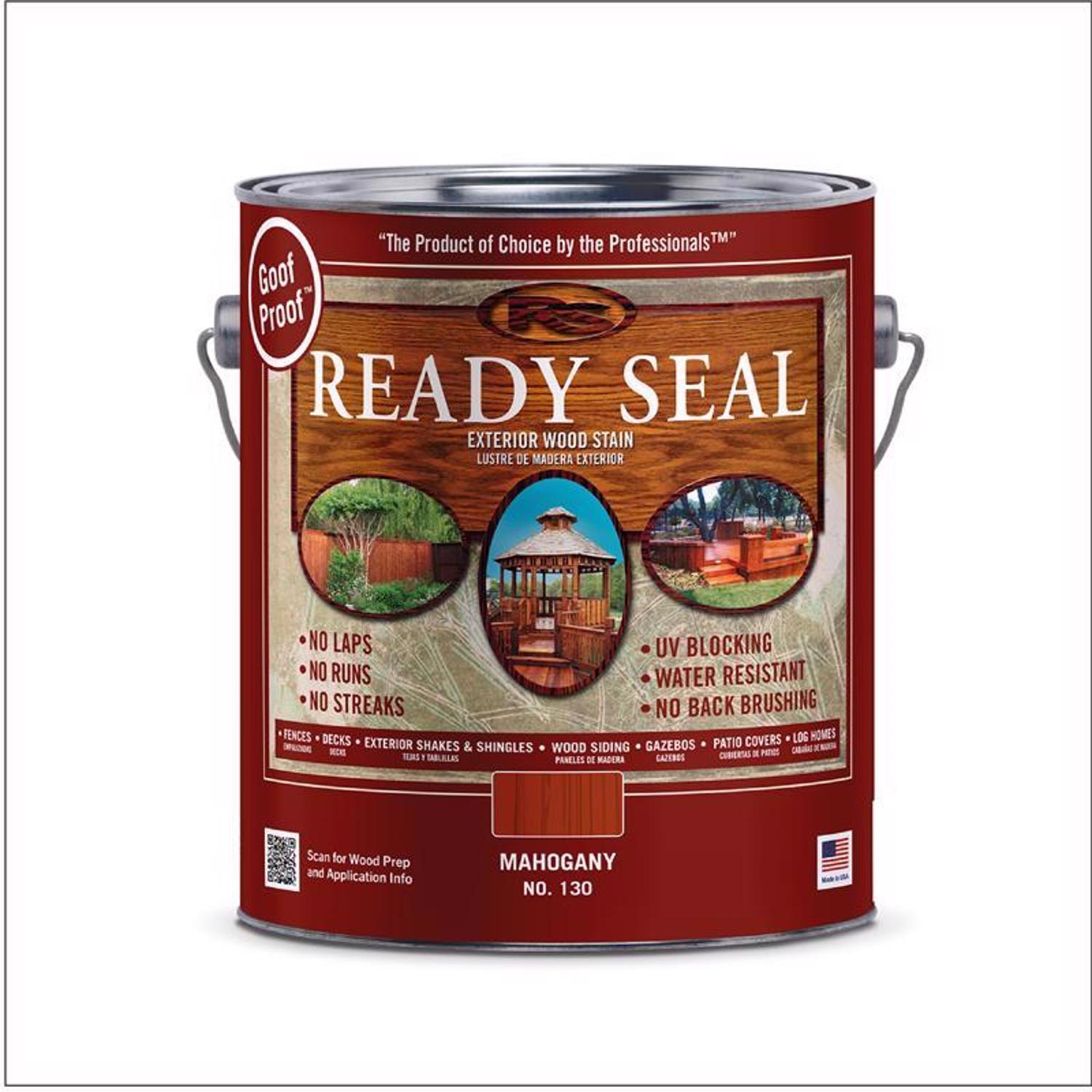 Ready Seal Goof Proof Semi-Transparent Flat Mahogany Oil-Based Penetrating Wood Stain/Sealer 1 gal