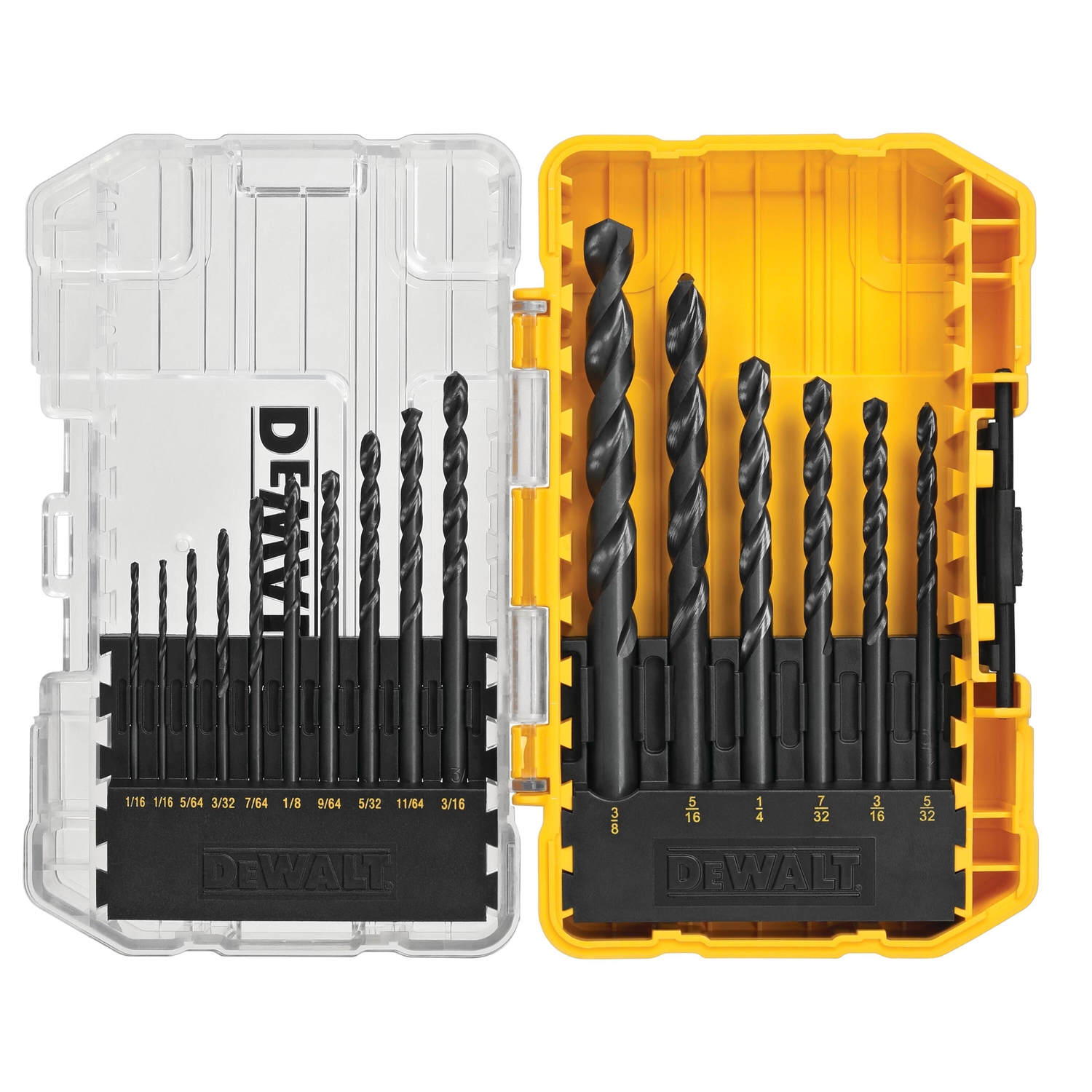 DeWalt Black & Gold High Speed Steel Drill Bit Set 16 pc
