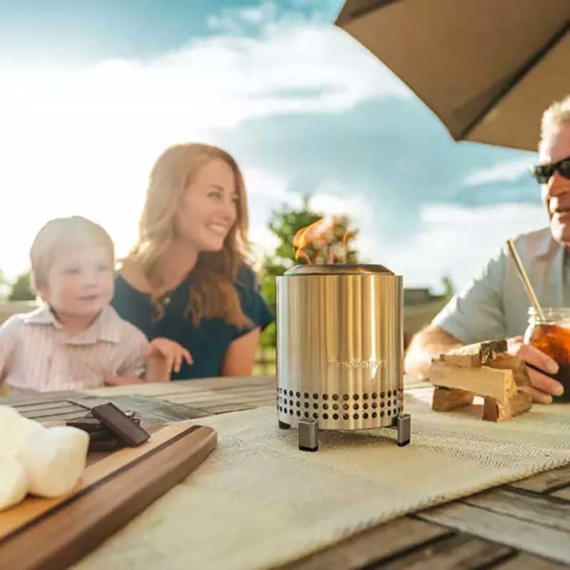 Solo Stove Mesa Tabletop Fire Pit in Stainless Steel