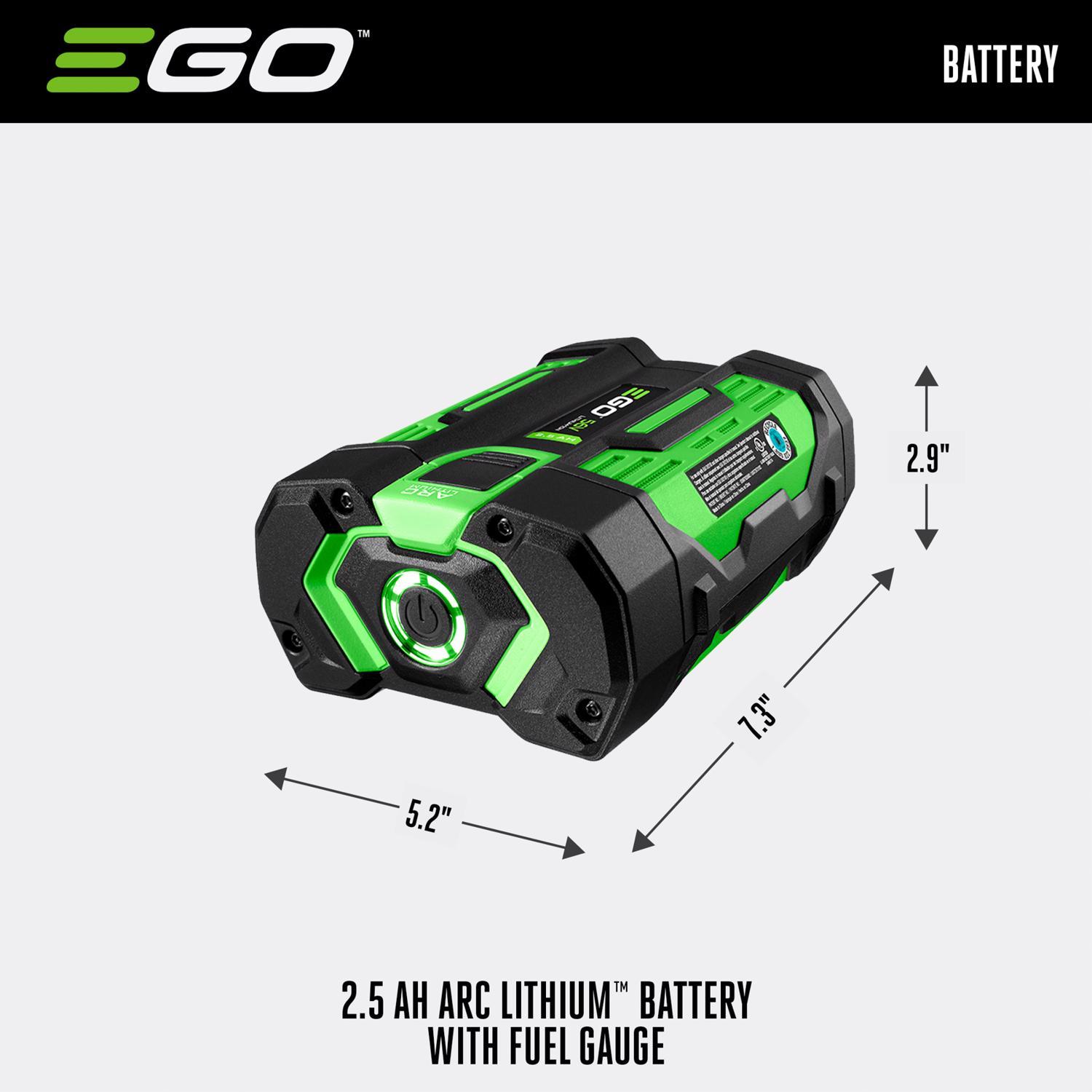 EGO 56V Power+ BA1400T 2.5 Ah Lithium-Ion Battery 1 pc
