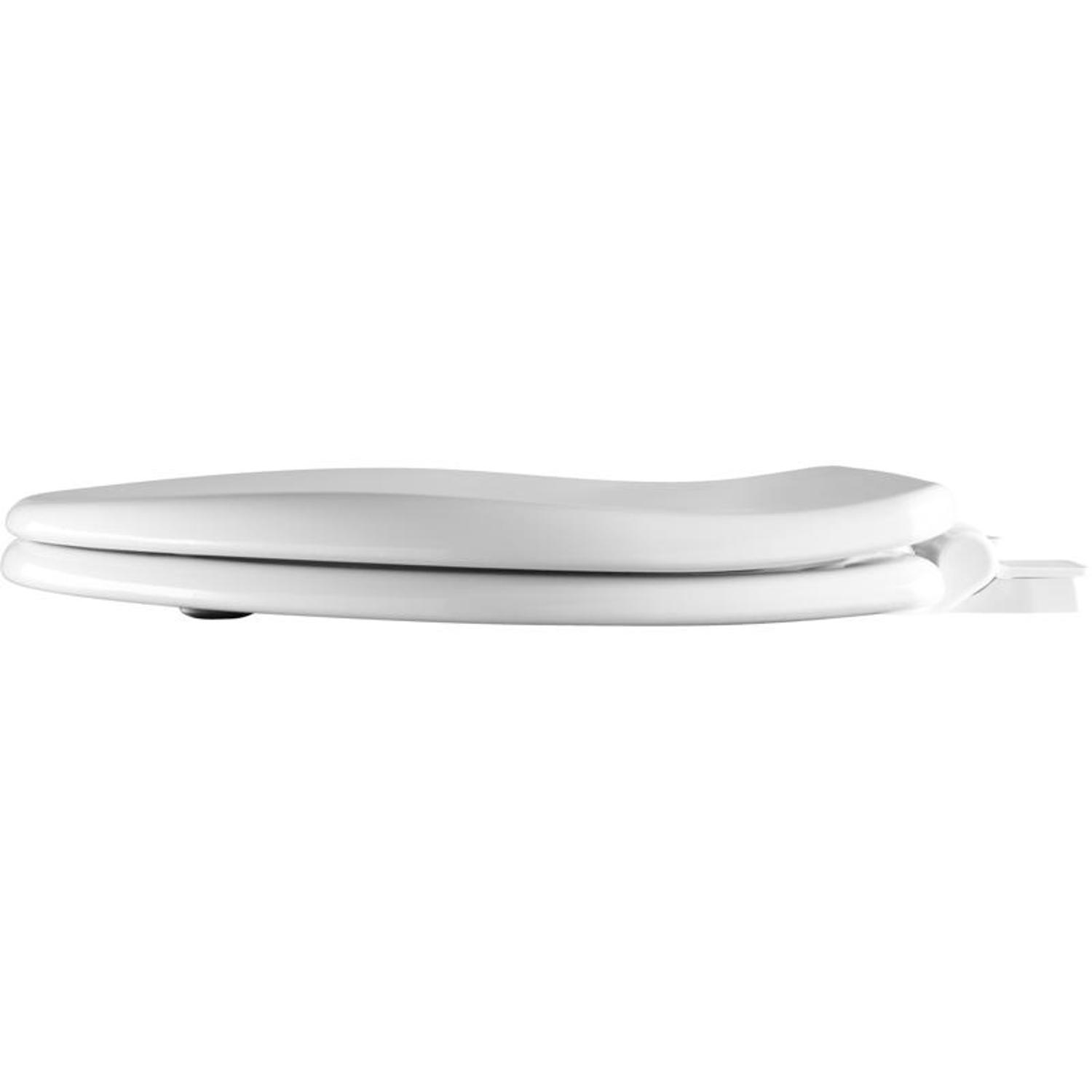 Mayfair by Bemis Alesio Slow Close Round White Enameled Wood Toilet Seat
