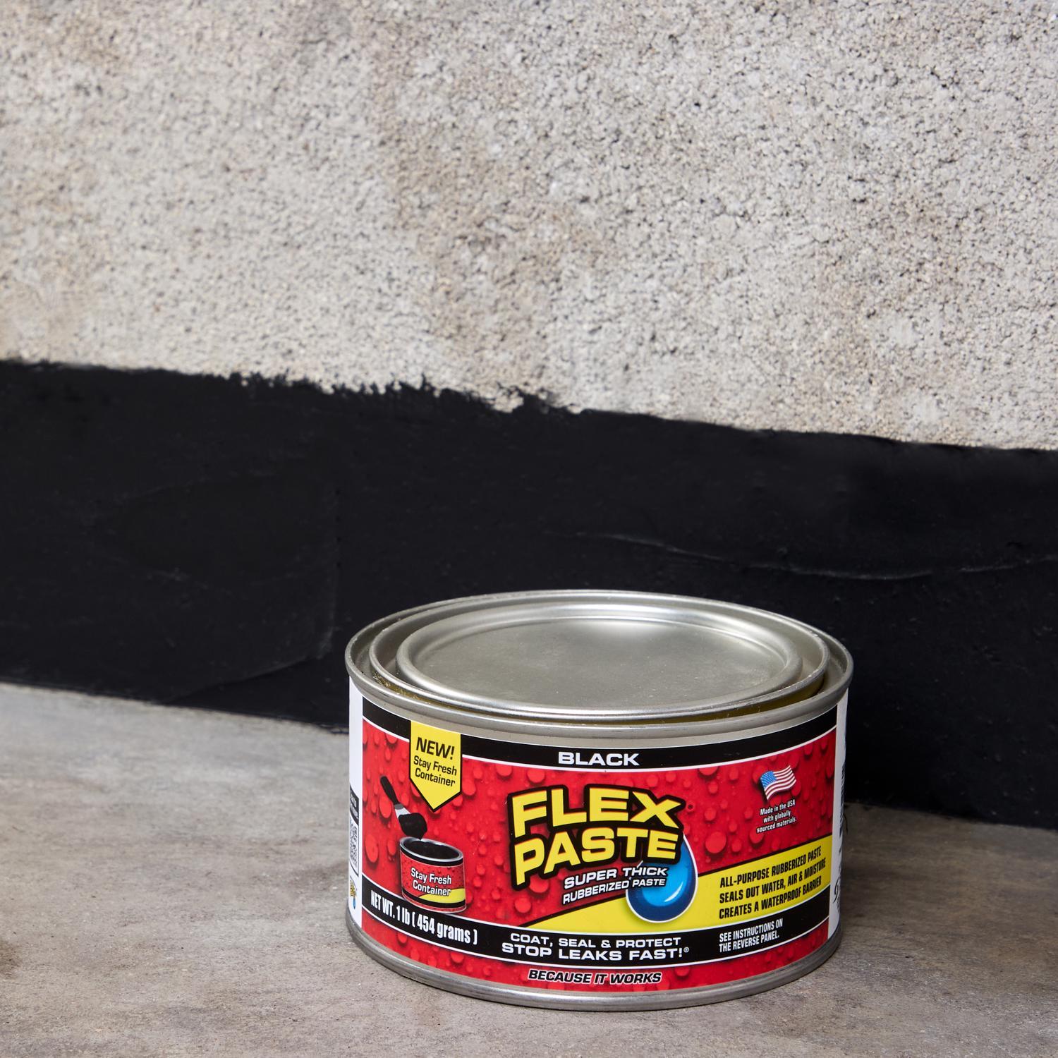 Flex Seal Family of Products Flex Paste Black Rubberized Paste 1 lb