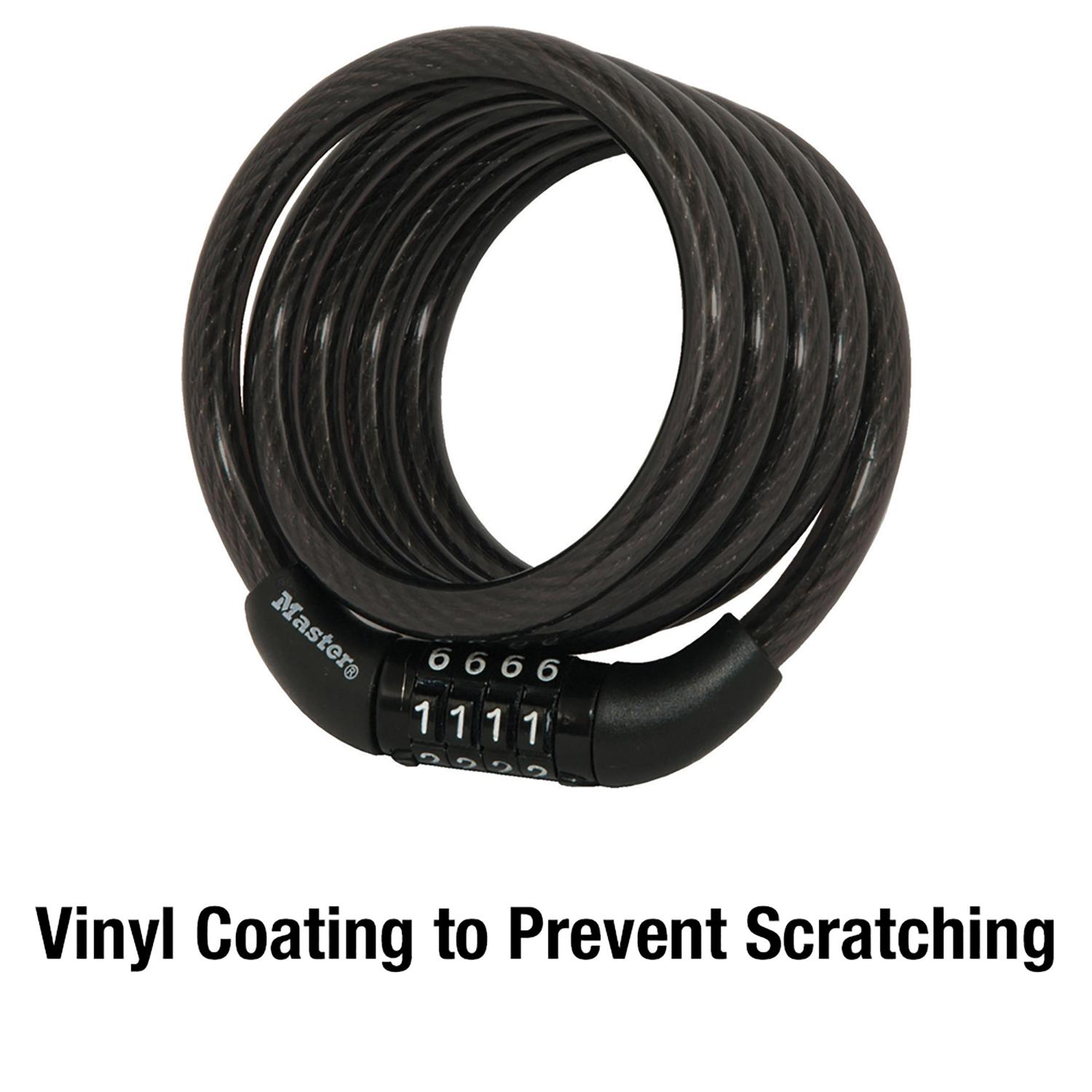 Master Lock 5/16 in. D X 72 in. L Vinyl Coated Steel Locking Cable