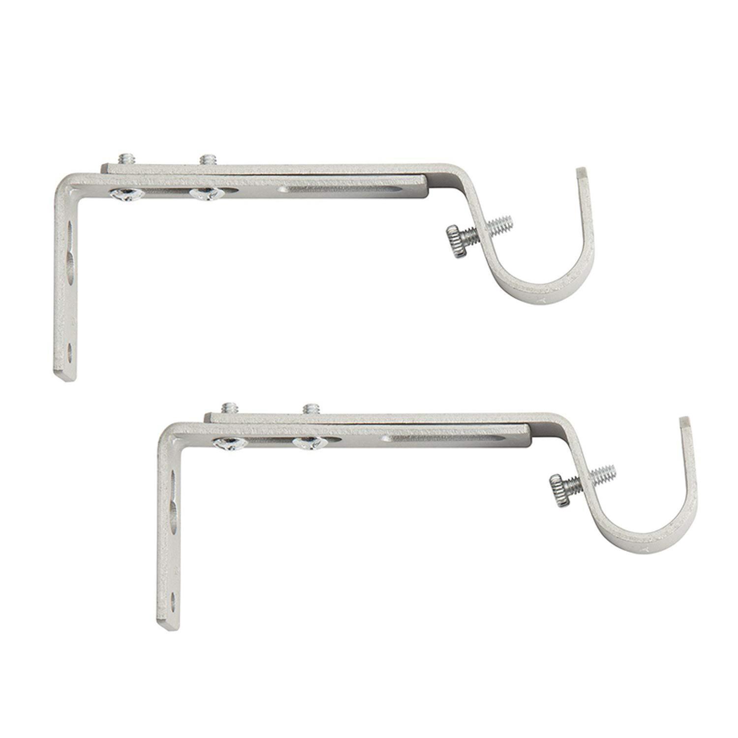 Kenney Satin Nickel Silver Modern/Contemporary Adjustable Bracket 3/4 in. L
