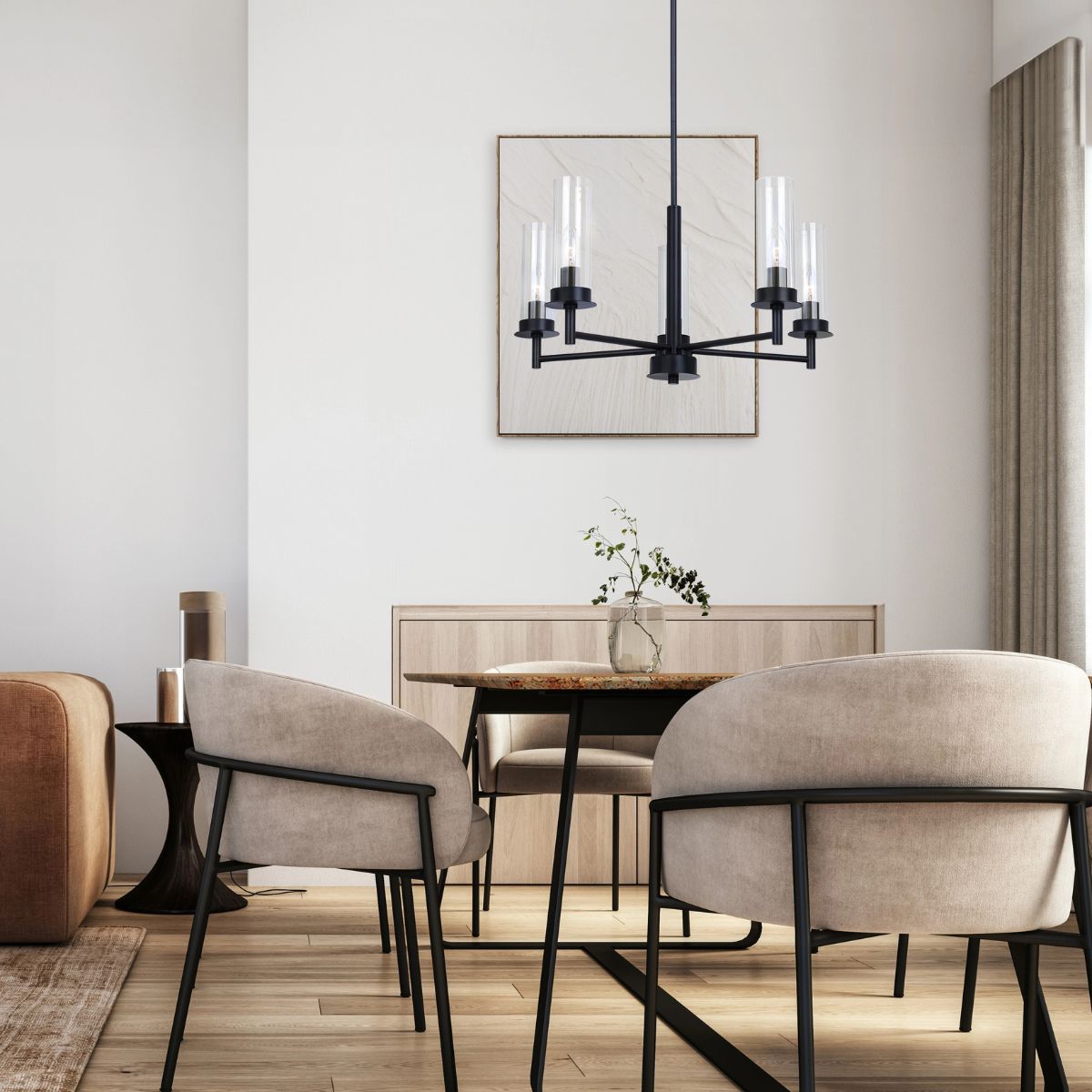 Canarm BENSON Chandelier Black