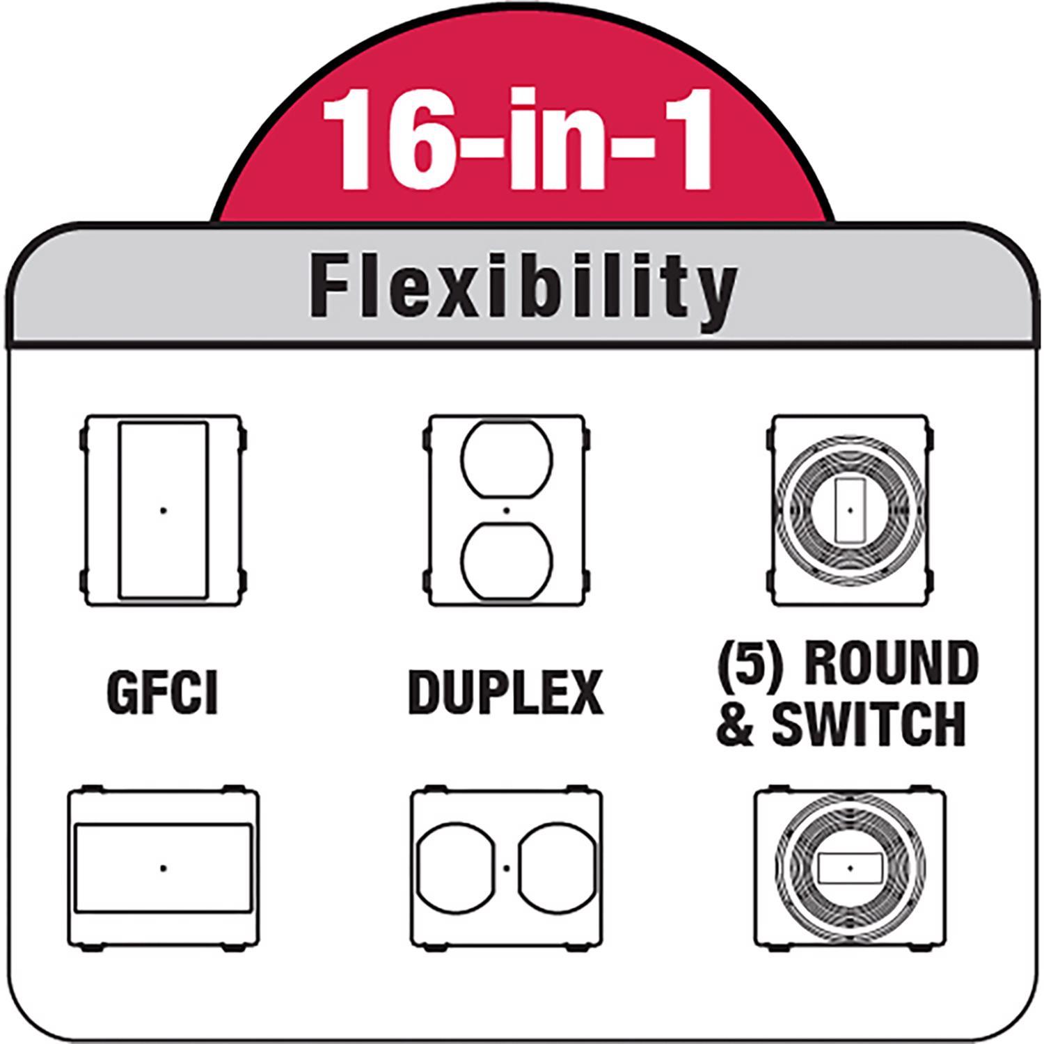 Sigma Engineered Solutions Rectangle Plastic 1 gang 5.98 in. H X 4.02 in. W Weatherproof Cover