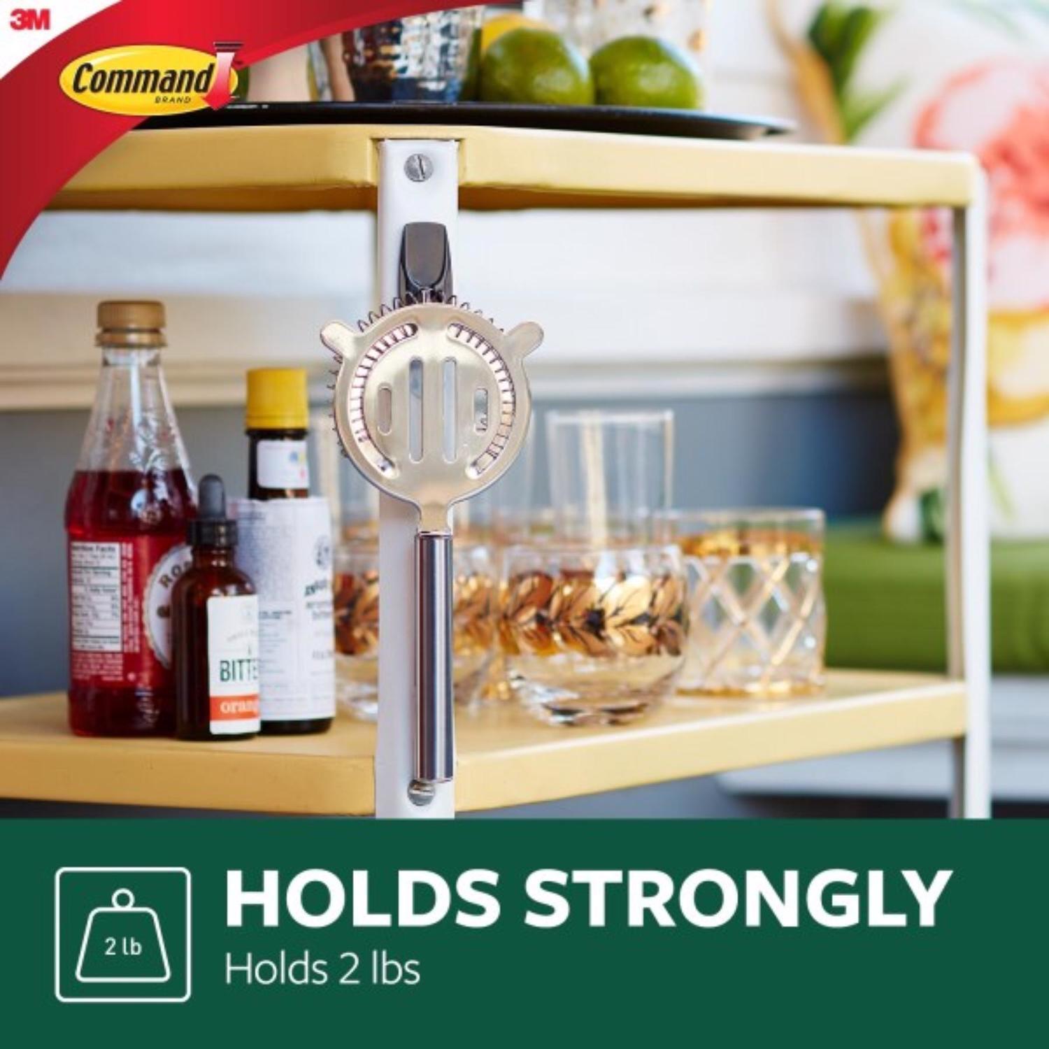 3M Command Medium Plastic Wire Hooks 2.17 in. L 2 pk