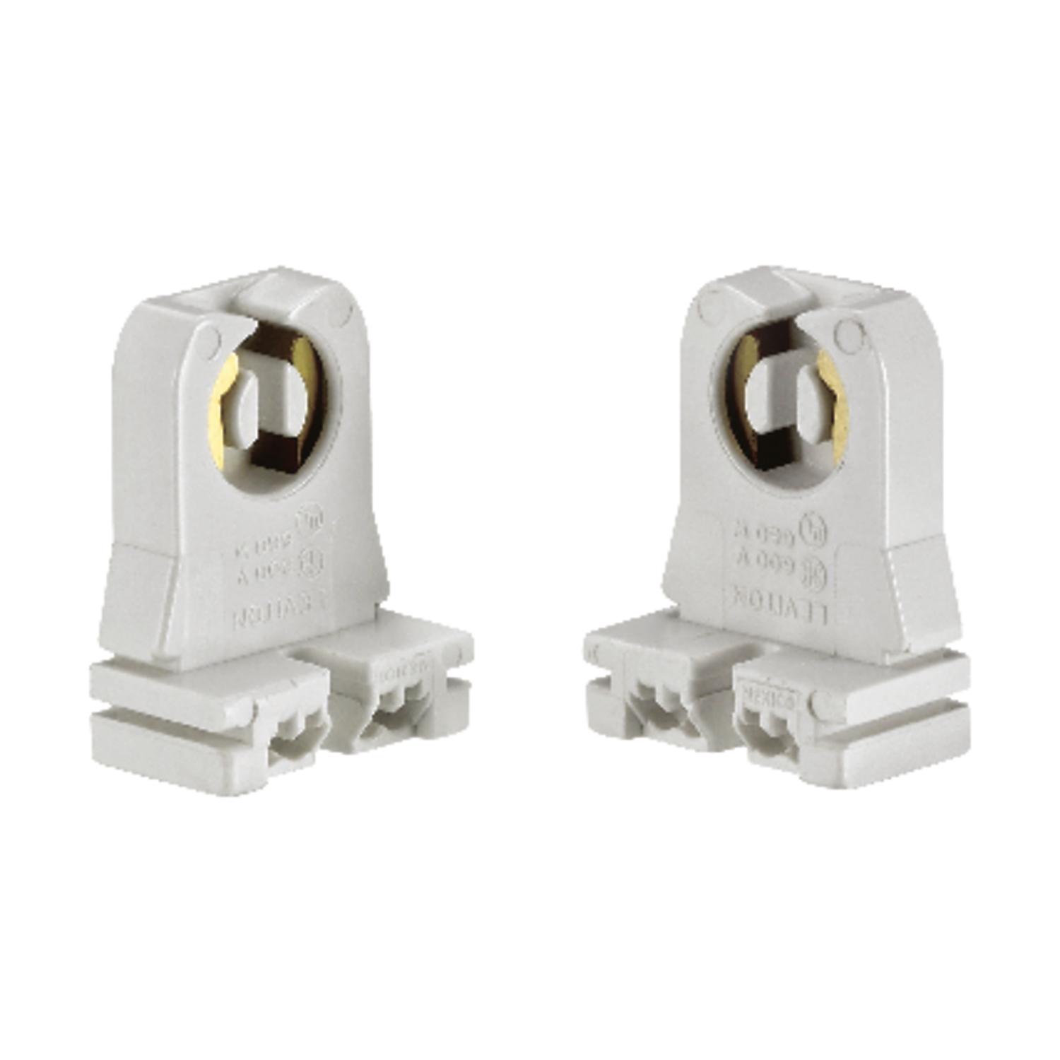 Leviton Thermoset Plastic Fluorescent Pedestal Base Lampholder 1 pk