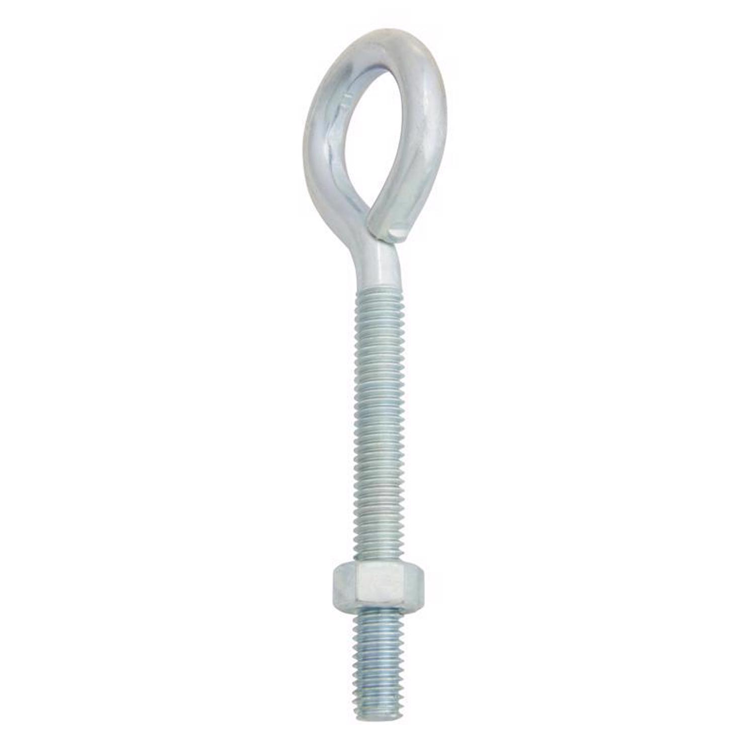 Hampton 3/8 in. X 5 in. L Zinc-Plated Steel Eyebolt Nut Included