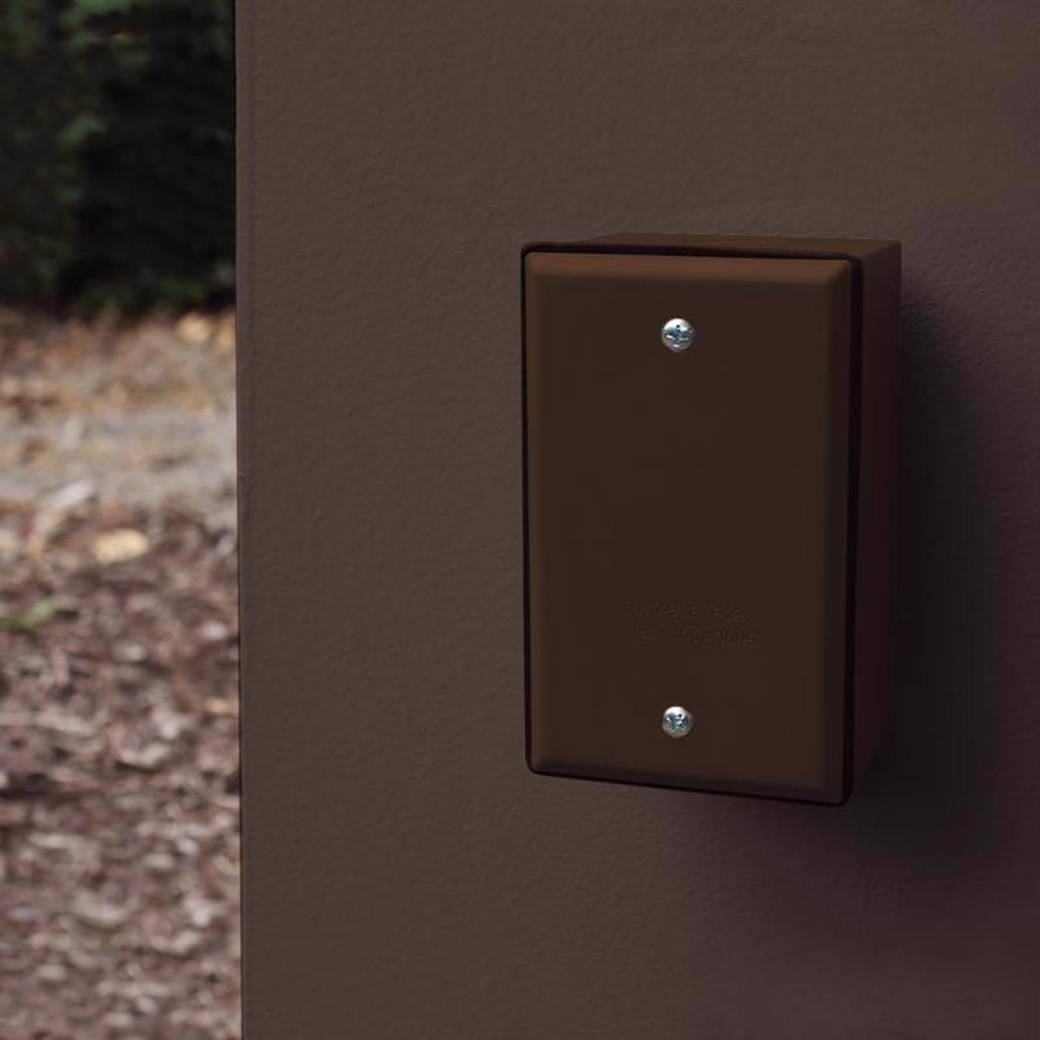 Sigma Engineered Solutions Rectangle Stamped Steel 1 gang 4.52 in. H X 2.77 in. W Flat Box Cover