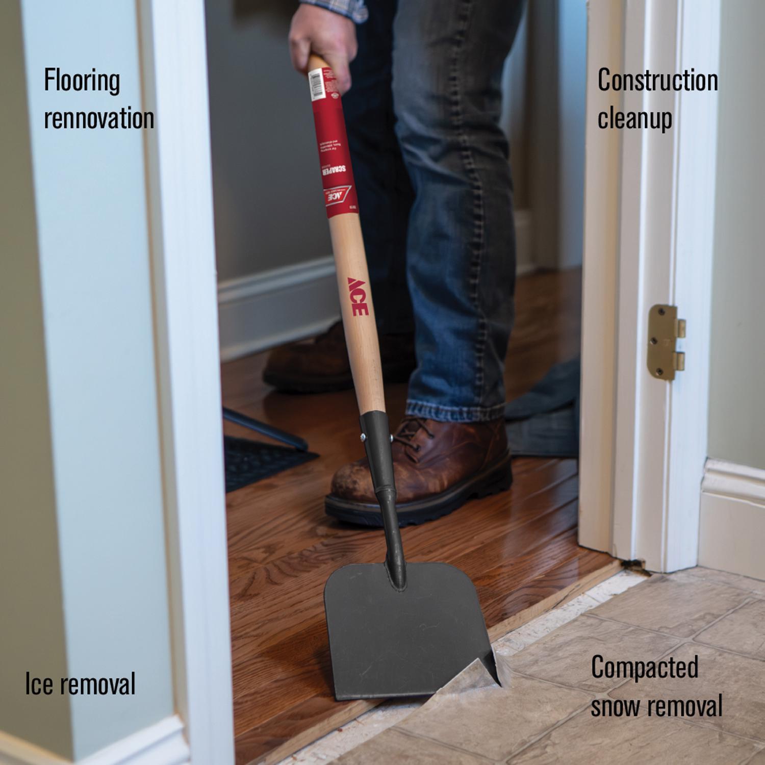Ace 7 in. W X 58.25 in. L Steel Sidewalk Scraper