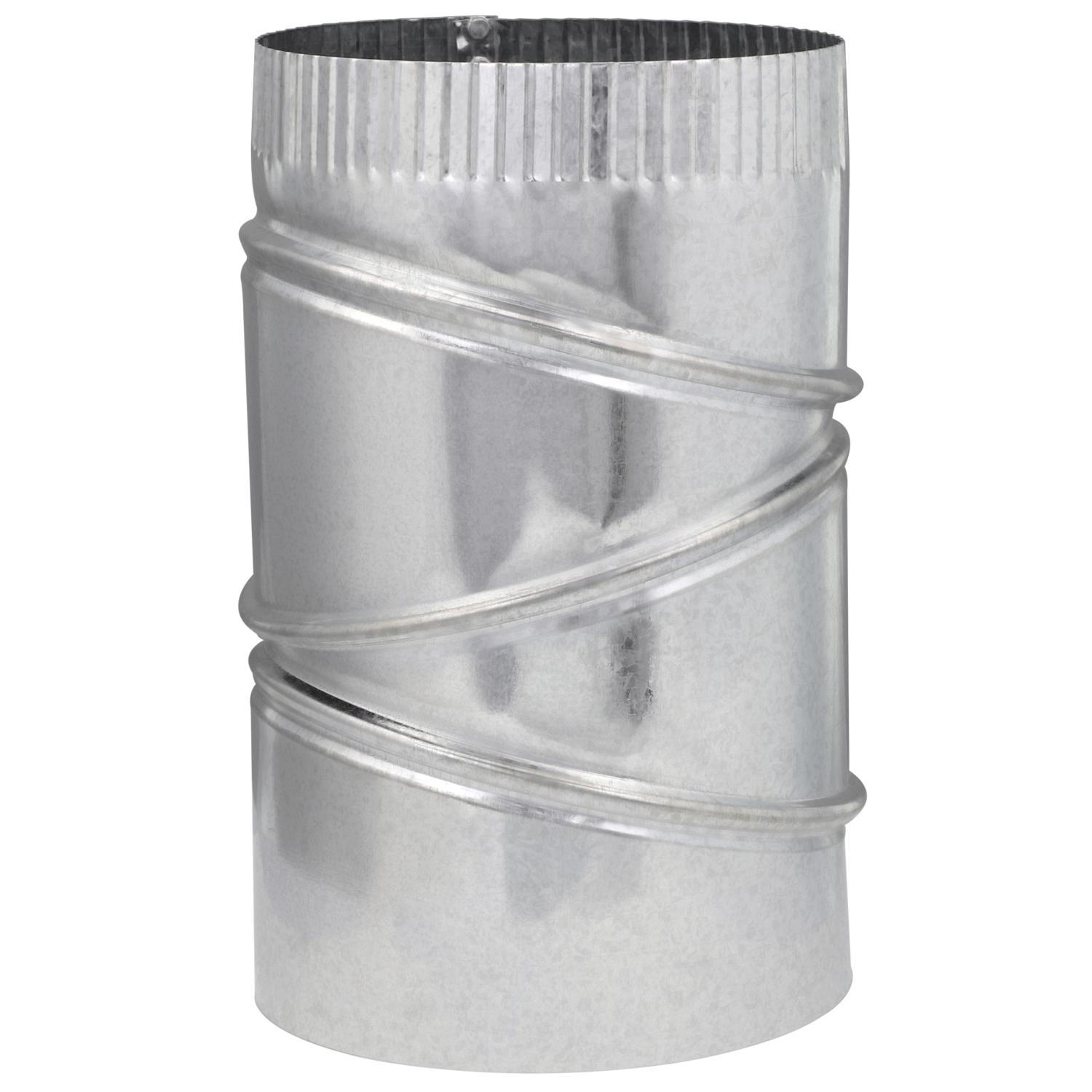 Imperial 6 in. D X 6 in. D Adjustable 90 deg Galvanized Steel Elbow Exhaust