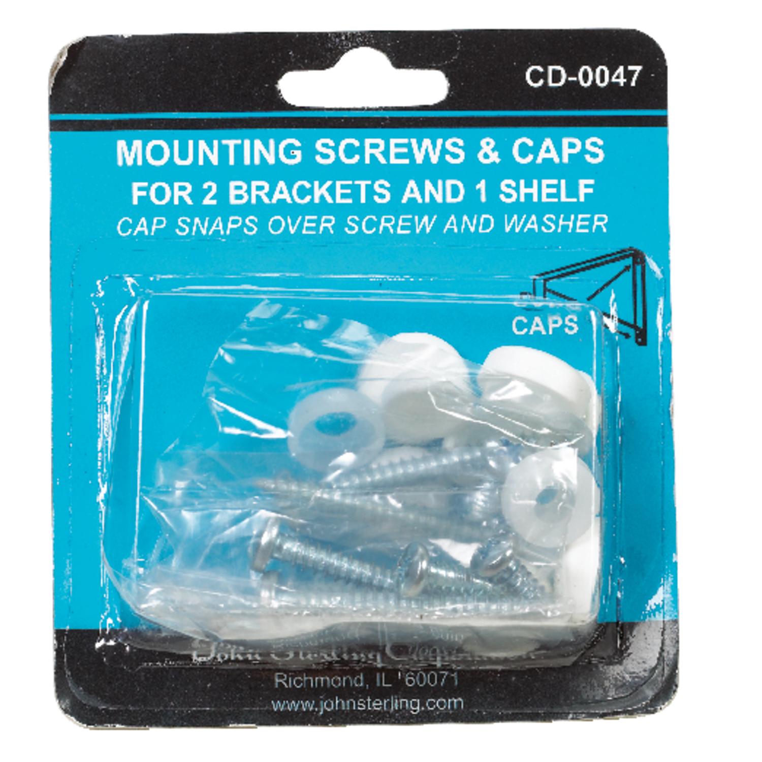 John Sterling Pro HD 1-1/4 in. L X 1-1/4 in. D Powder Coated Steel Closet Hardware