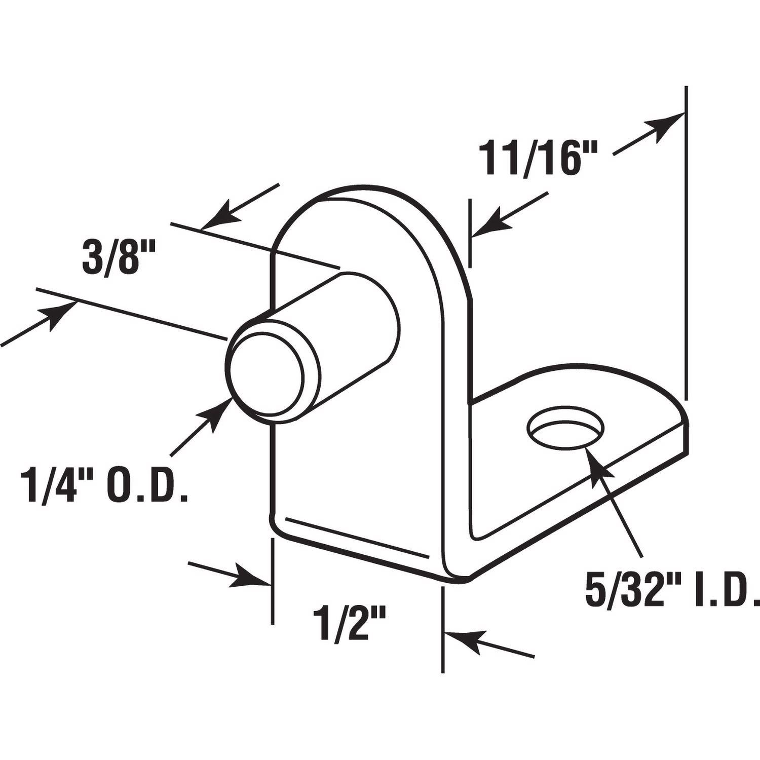 Richelieu Onward Silver Steel Shelf Support Peg.625 in. L 44 lb