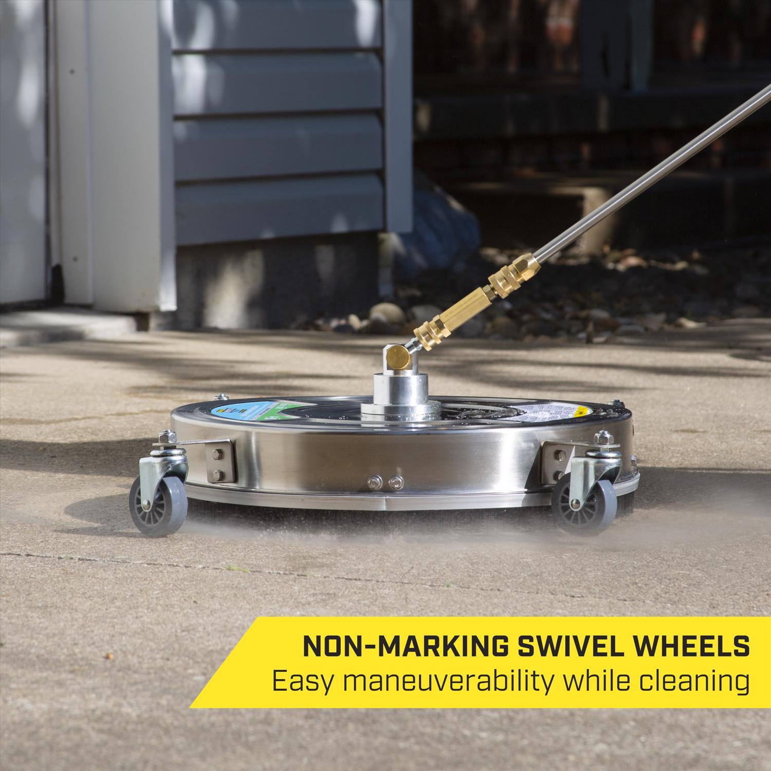 SurfaceMaxx 18-in Stainless Steel Pressure Washer Surface Cleaner 4500 psi