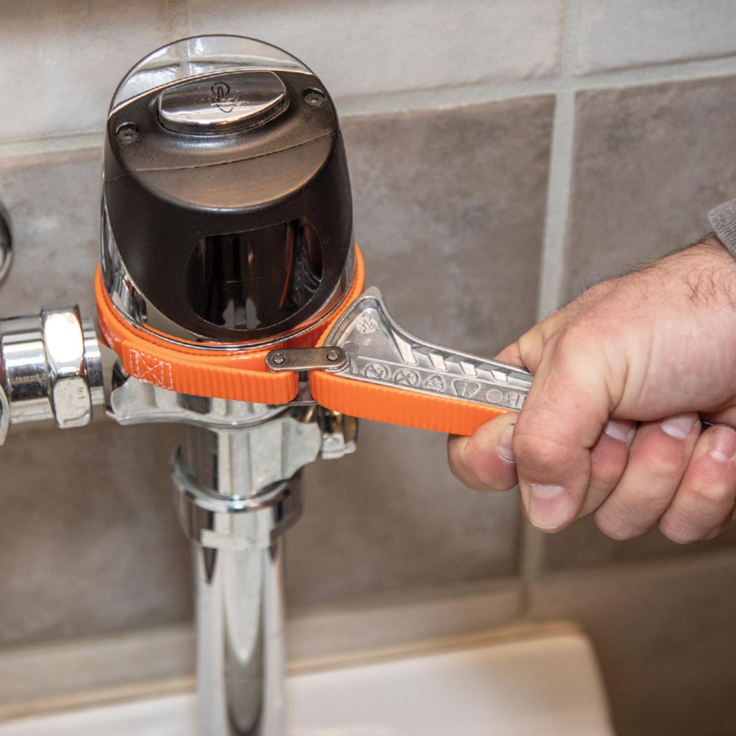 Klein Tools Grip-It Adjustable Strap Wrench 6 in. L 1 pc