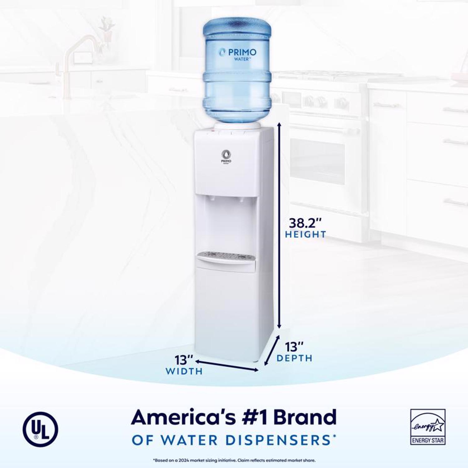 Primo Water 3-5 gal White Water Dispenser Plastic