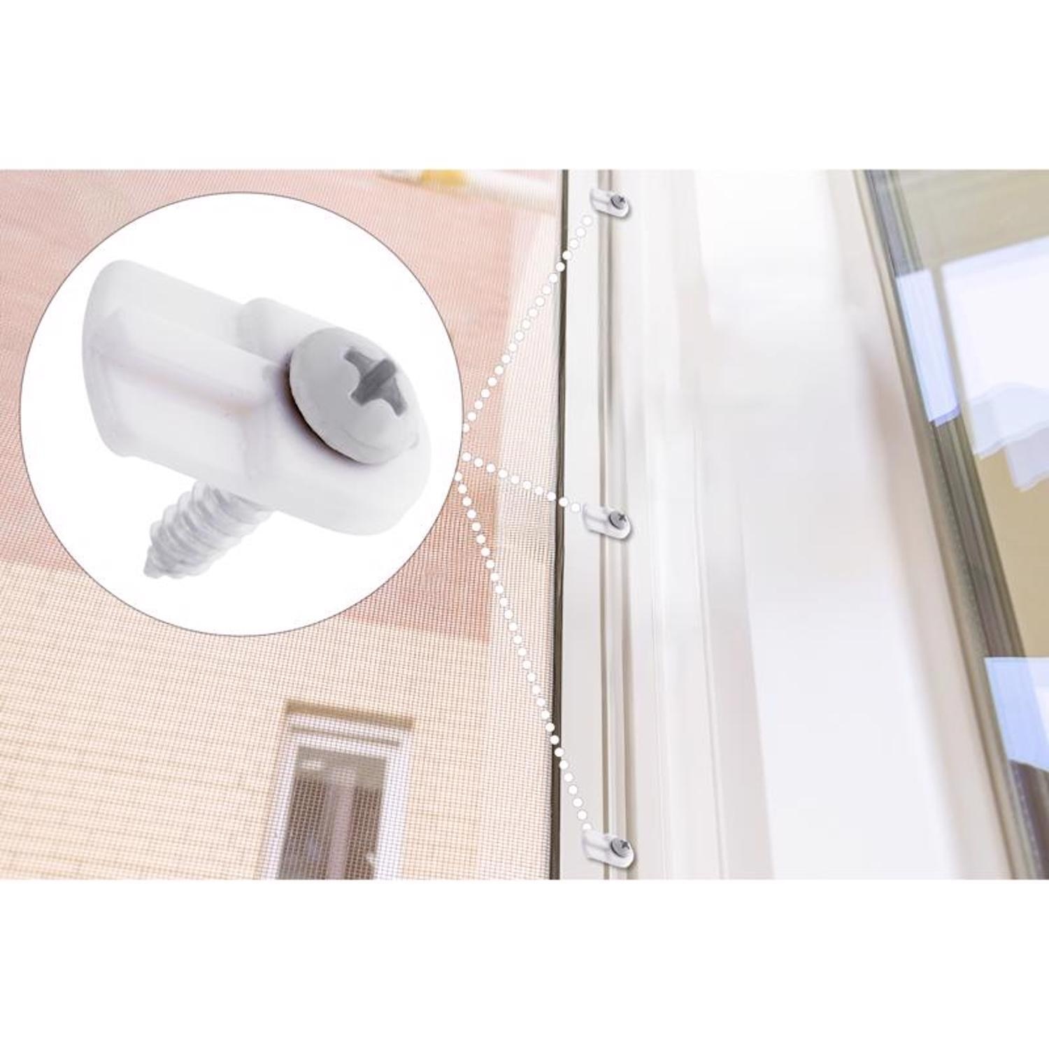Ace White Plastic Screen Clip 8 Pack