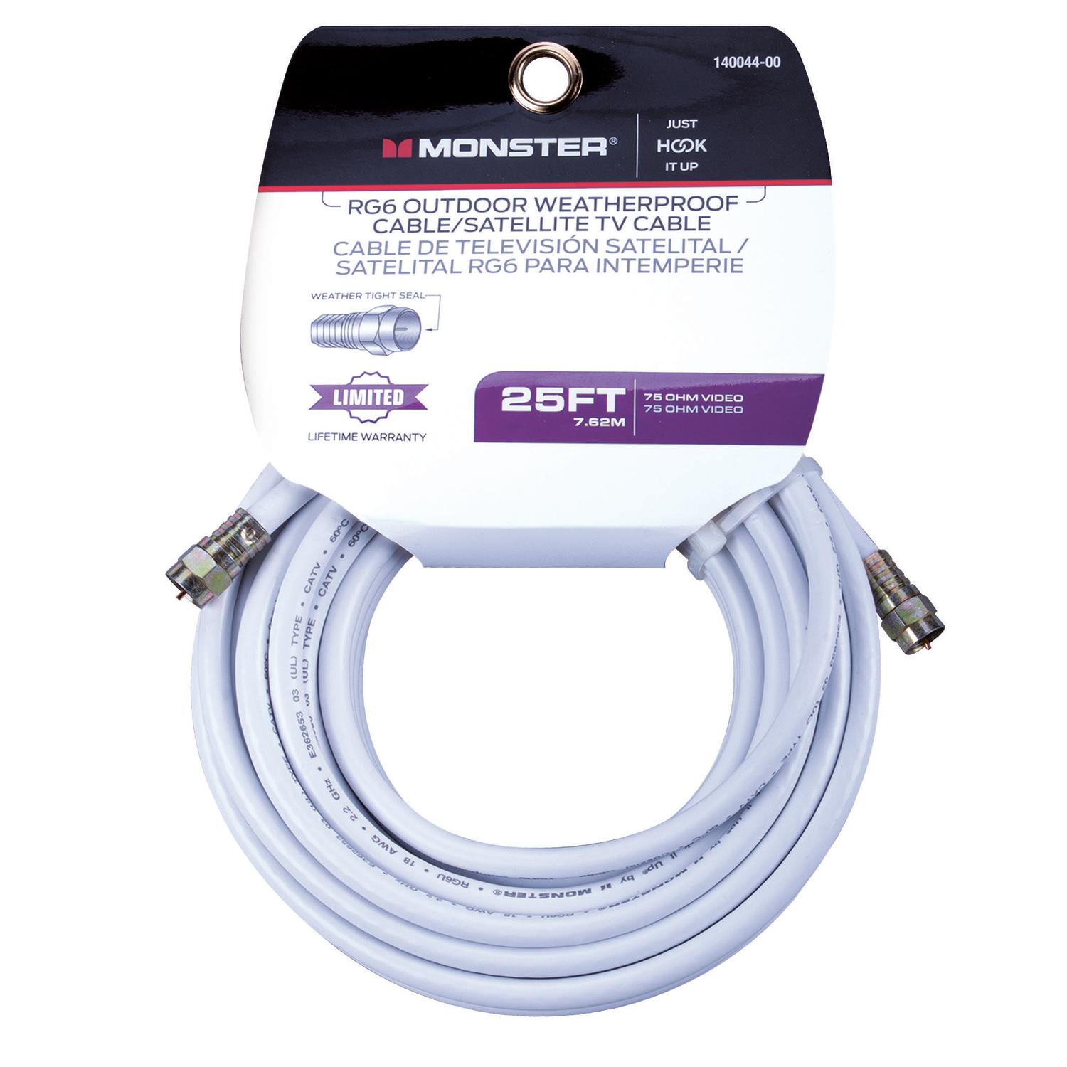 Monster Just Hook It Up 25 ft. Video Coaxial Cable