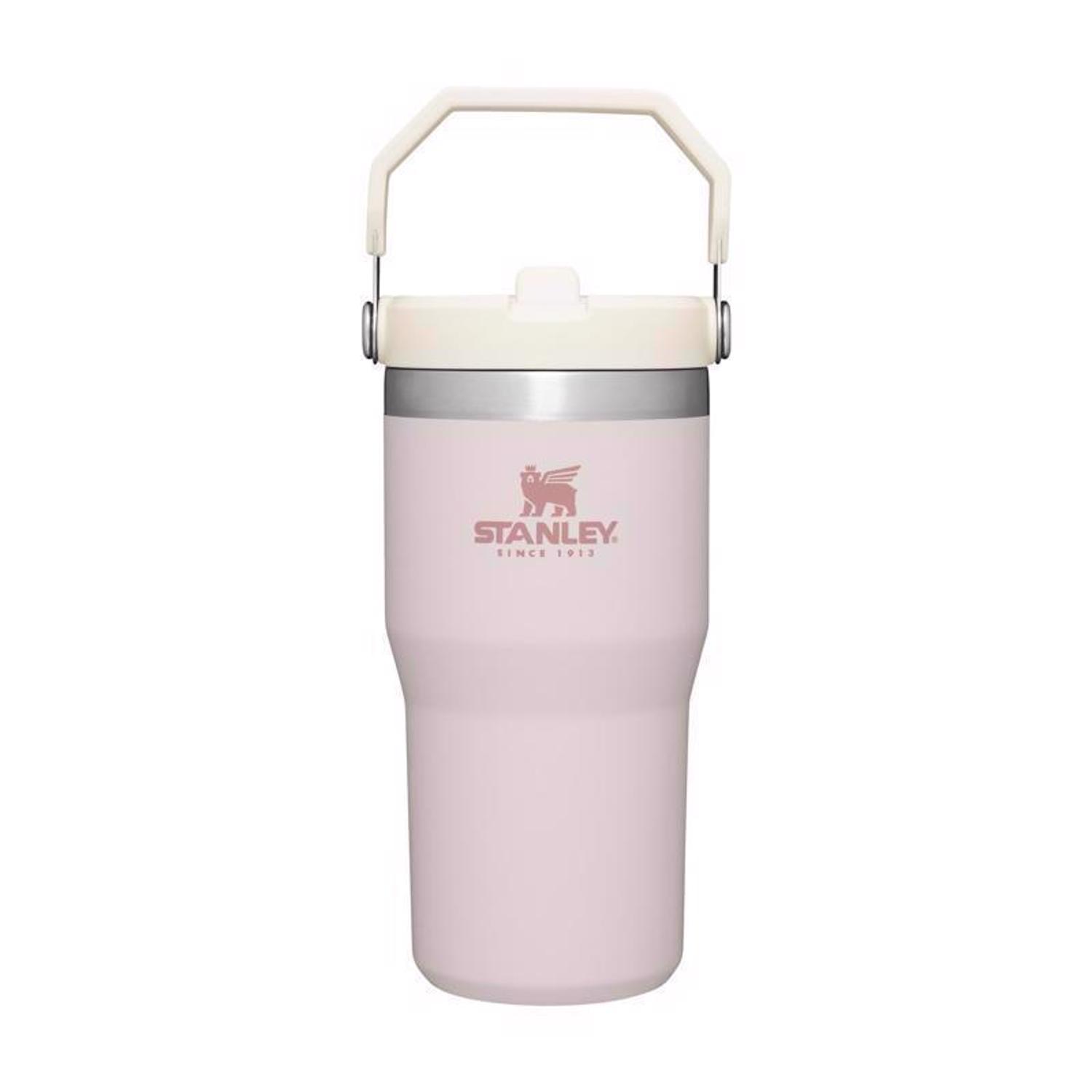 Stanley The IceFlow 20 oz Rose Quartz BPA Free Double-wall Vacuum Insulated Straw Tumbler