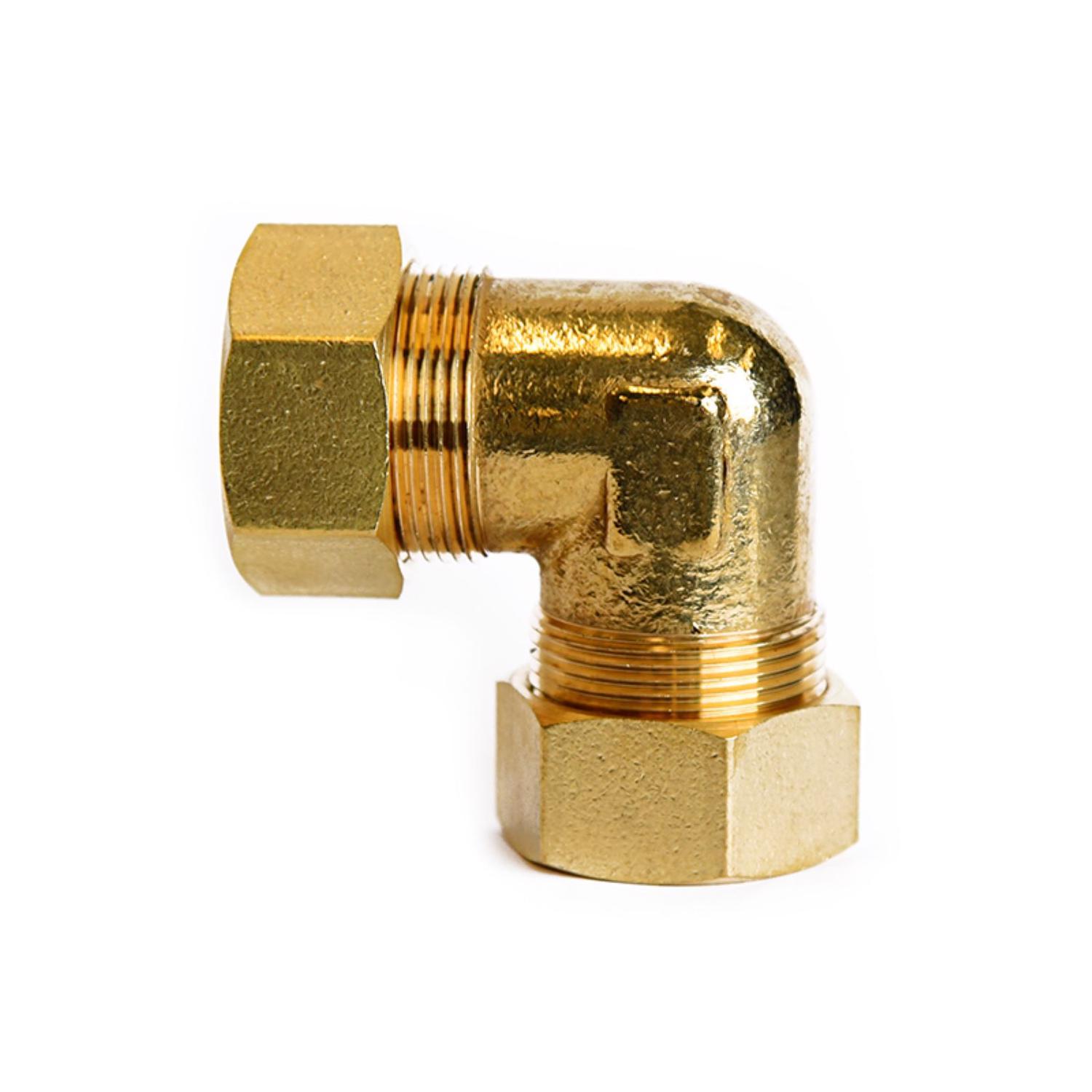 ATC 7/8 in. Compression 7/8 in. D Compression Brass 90 Degree Elbow