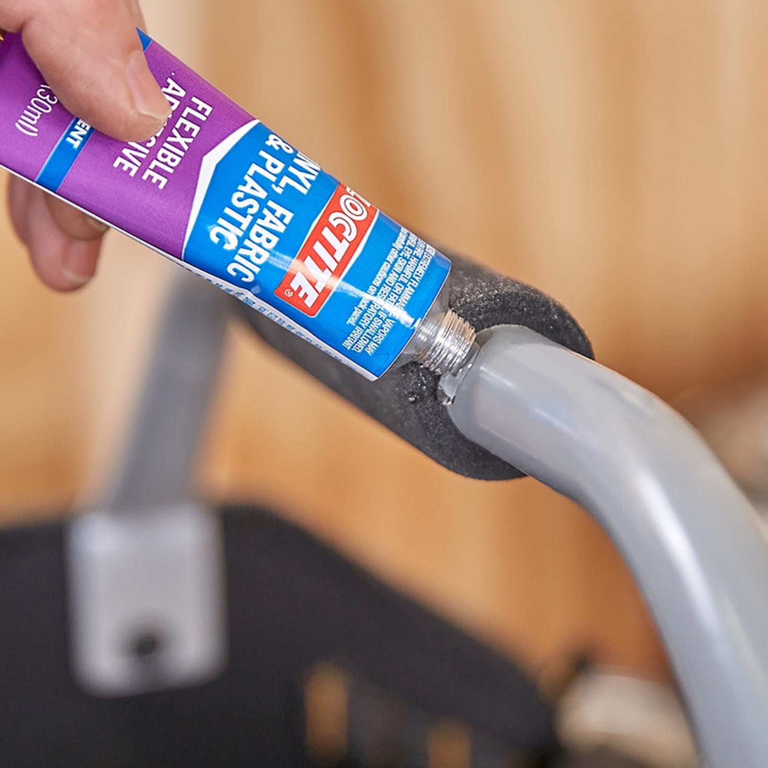 Loctite Vinyl, Fabric & Plastic High Strength Polyurethane Clear Flexible Adhesive 1 oz