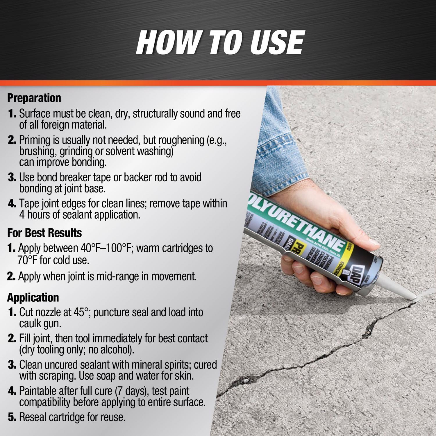 DAP Super Strength Polyurethane White Sealant 10.1 oz