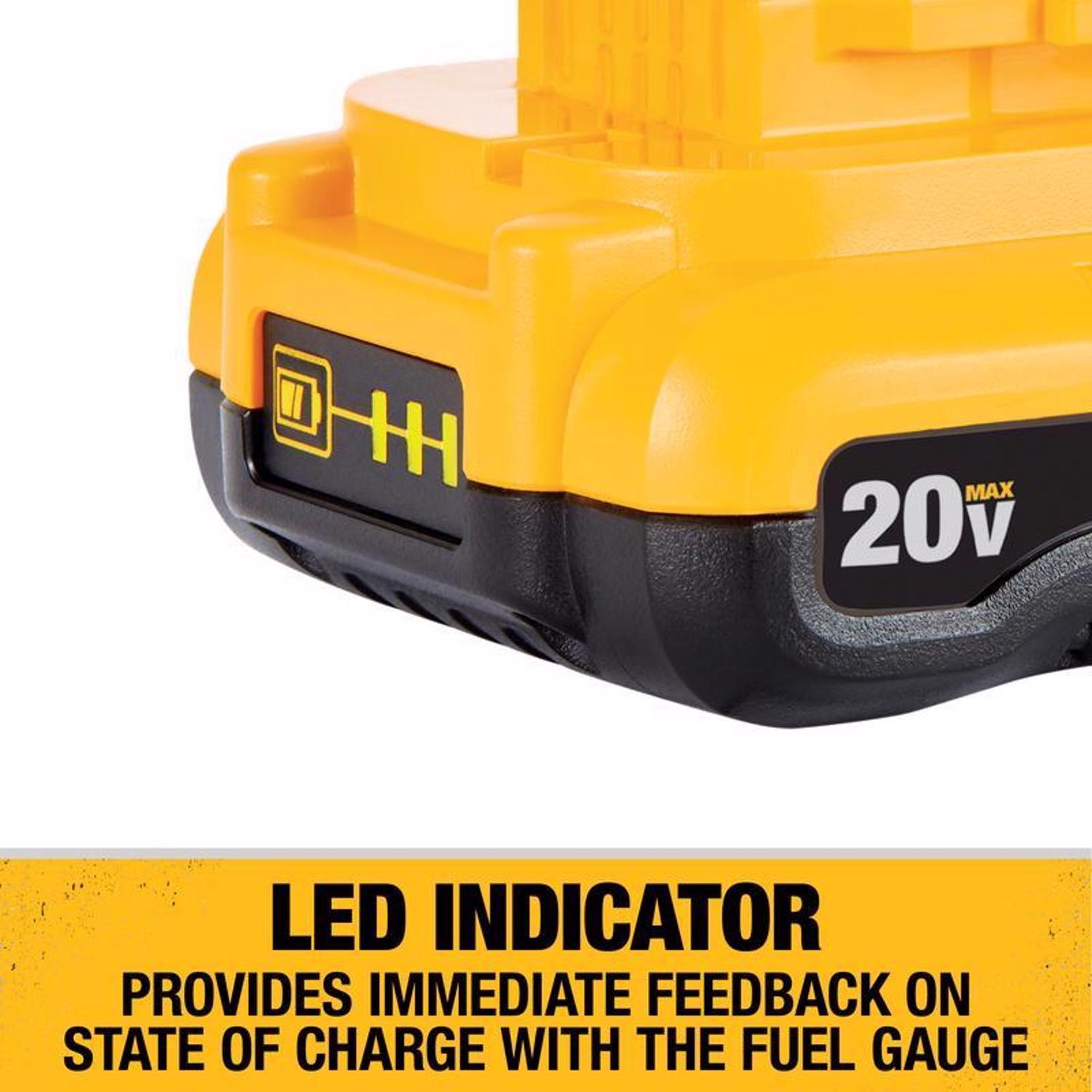 DeWalt 20V MAX DCB230-2 3 Ah Lithium-Ion Compact Battery Pack 2 pc