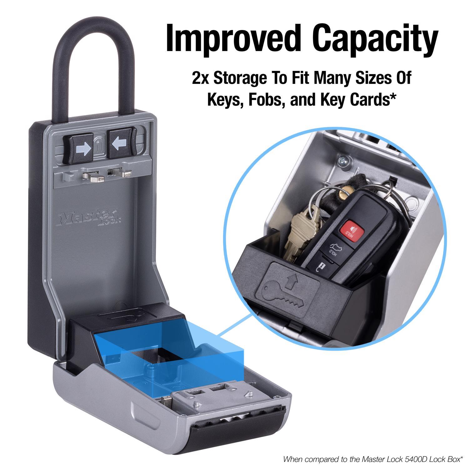 Master Lock 5.4 in. H X 3 in. W X 5 in. L Metal 4-Digit Combination Lock Box