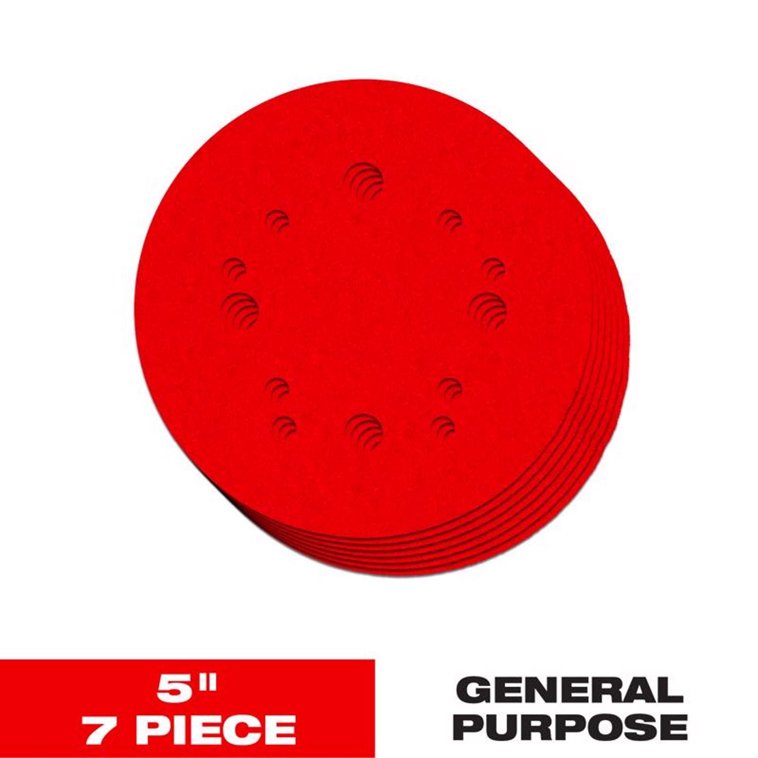 Diablo 5 in. Ceramic Blend Hook and Lock Sanding Disc Assorted Grit Assorted 7 pc