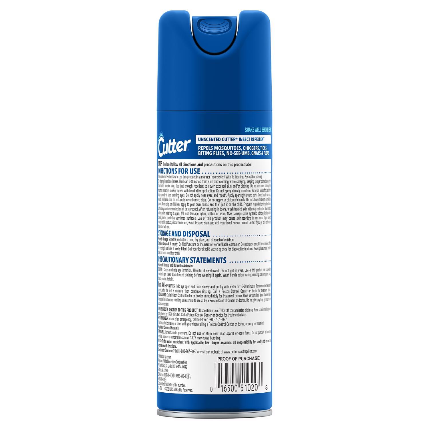 Cutter Insect Repellent Liquid For Mosquitoes/Other Flying Insects 6 oz