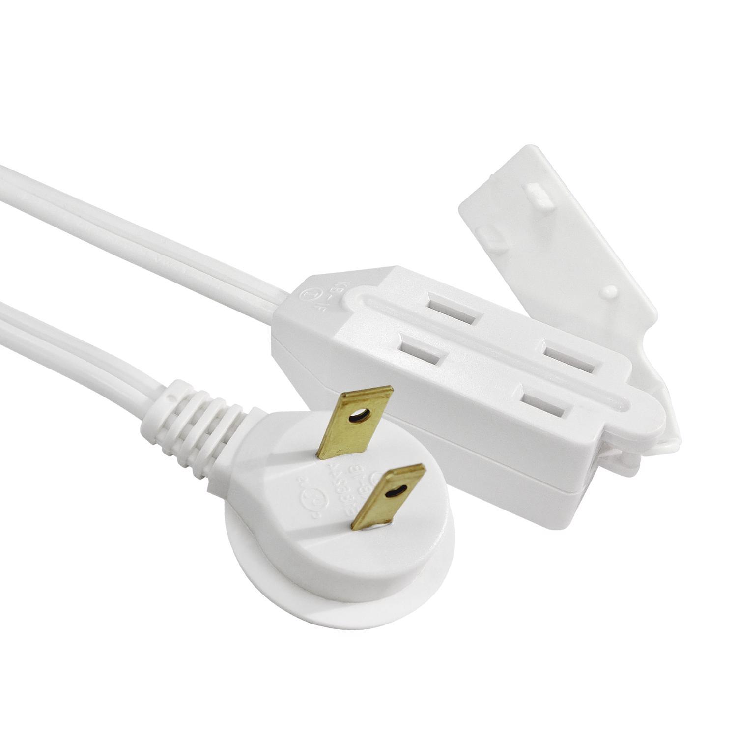 Ace Indoor 12 ft. L White Extension Cord