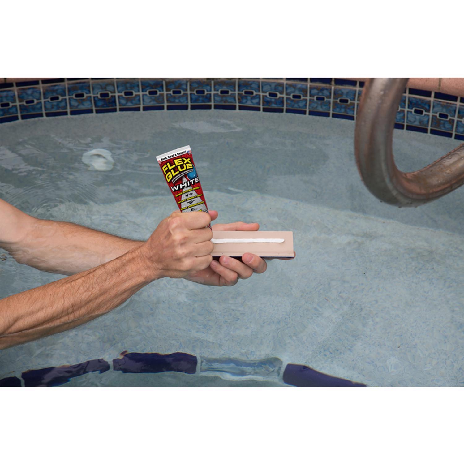 Flex Seal Family of Products FLEX GLUE White Rubberized Waterproof Adhesive 6 oz
