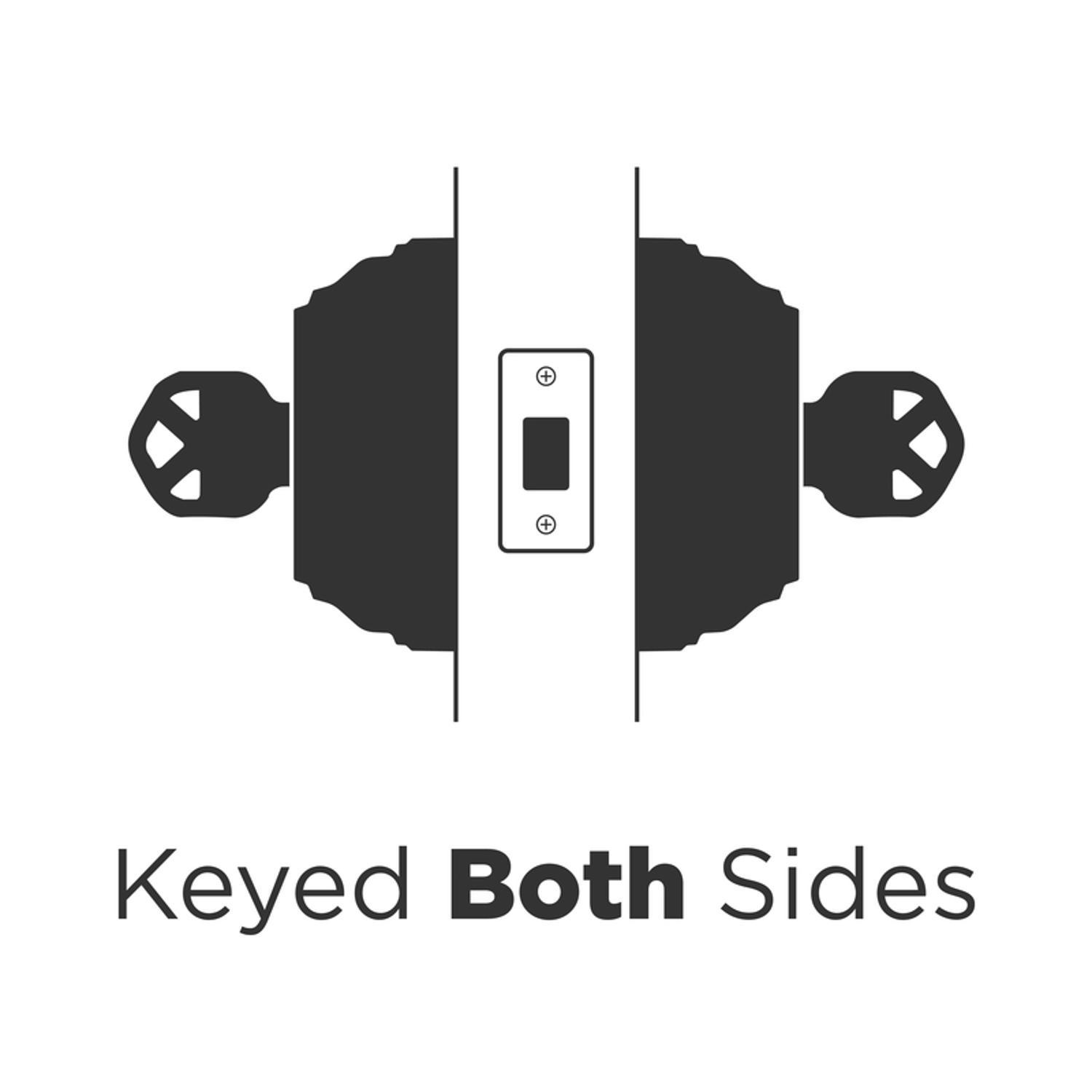 Kwikset SmartKey Satin Nickel Metal Deadbolt