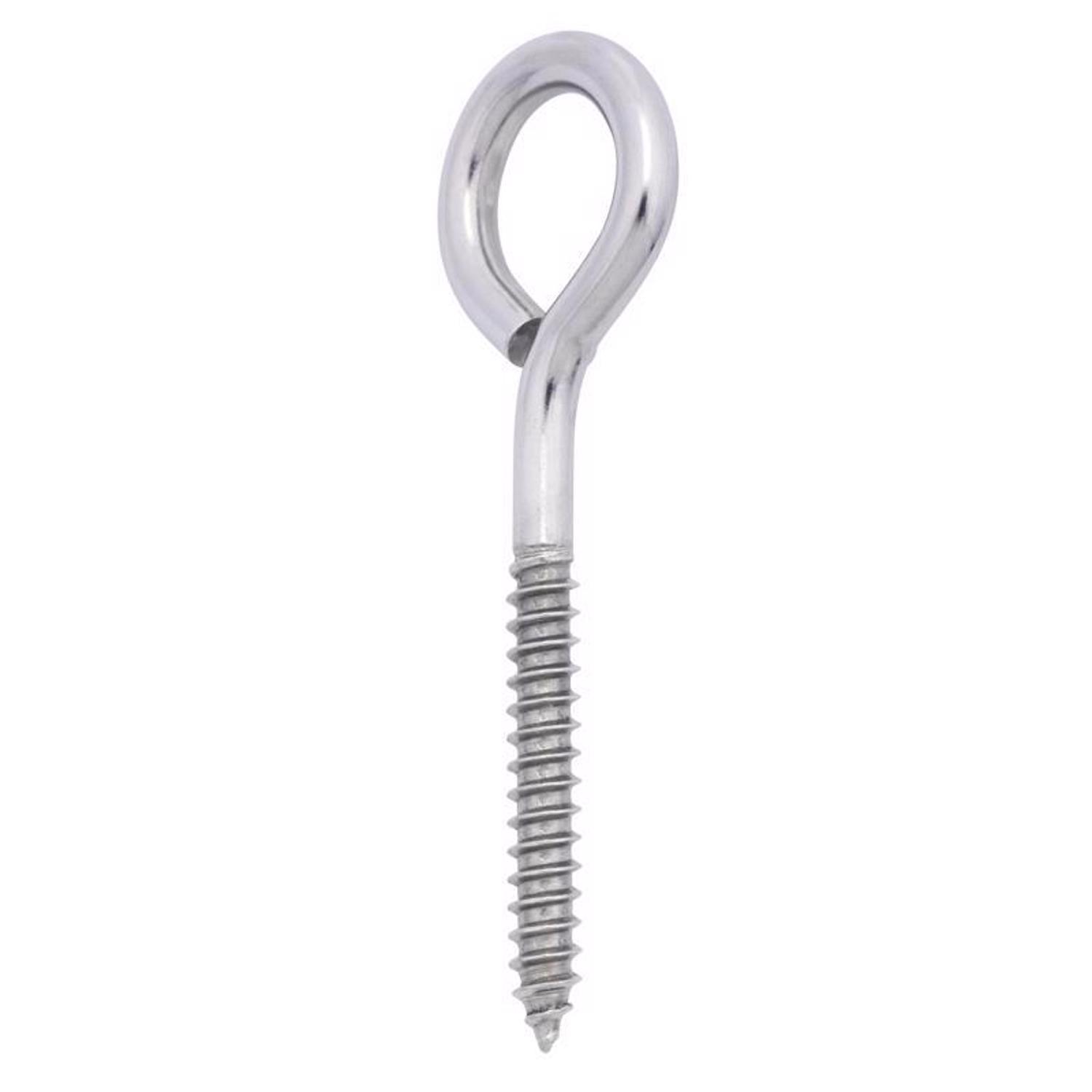 Hampton 5/16 in. X 4 in. L Stainless Stainless Steel Lag Thread Eyebolt