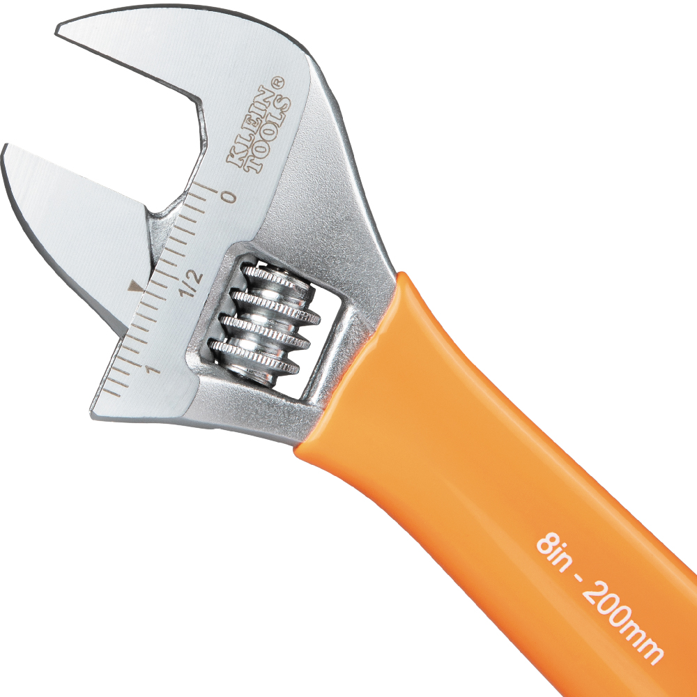 Klein Extra-Capacity Adjustable Wrench, 8-in.
