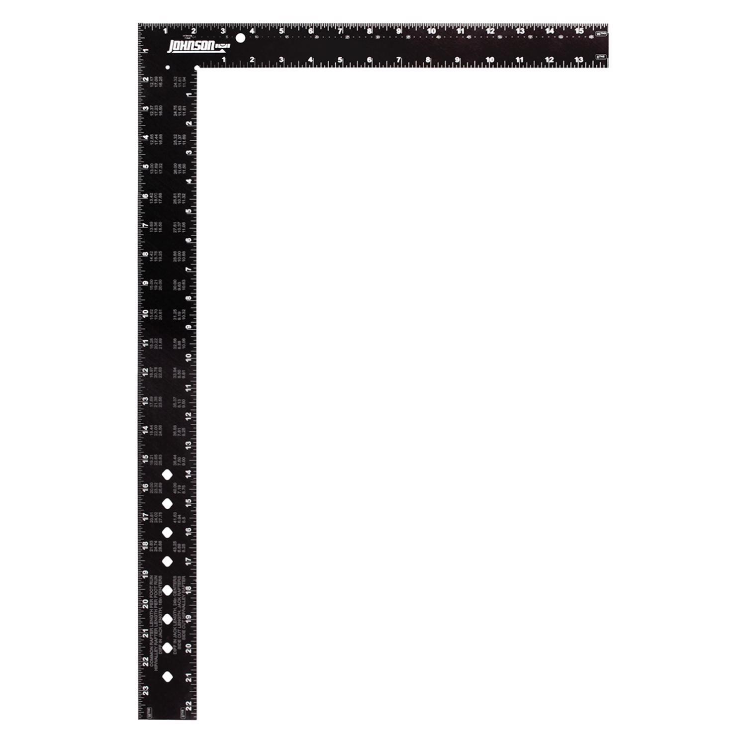 Johnson 16 in. L X 24 in. H Aluminum Framing Square
